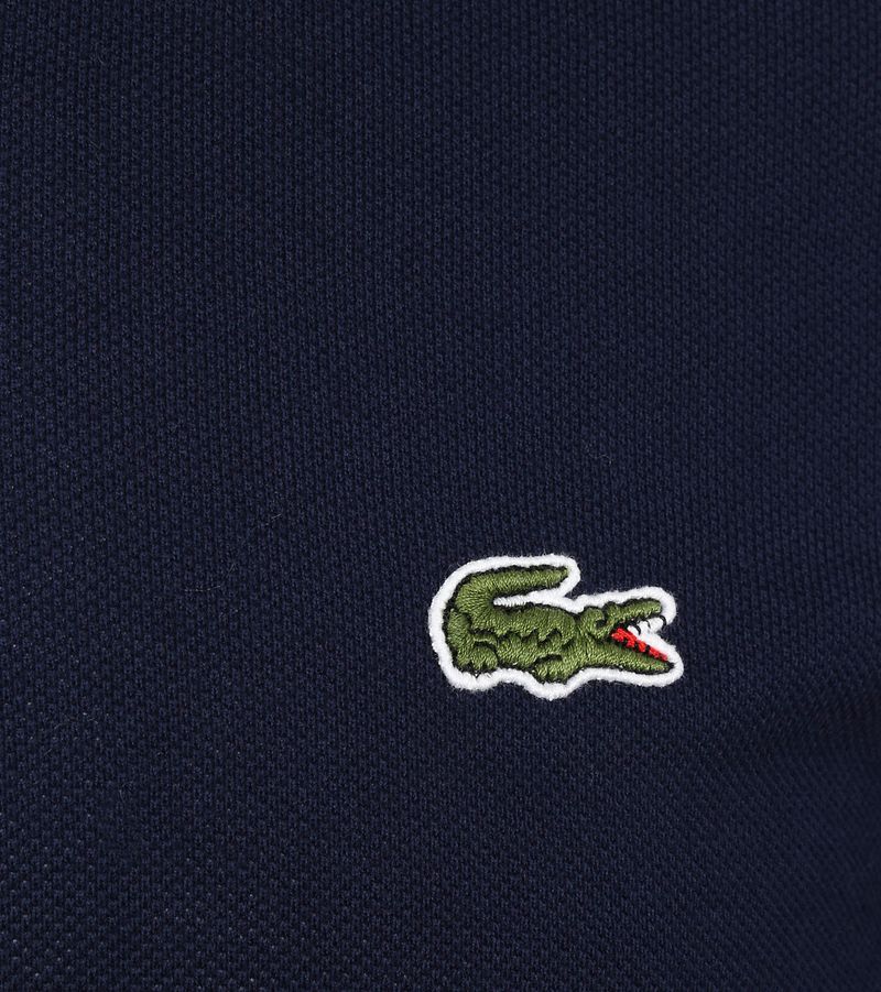 Lacoste Poloshirt Pique Longsleeve Dunkelblau - Größe 3XL günstig online kaufen