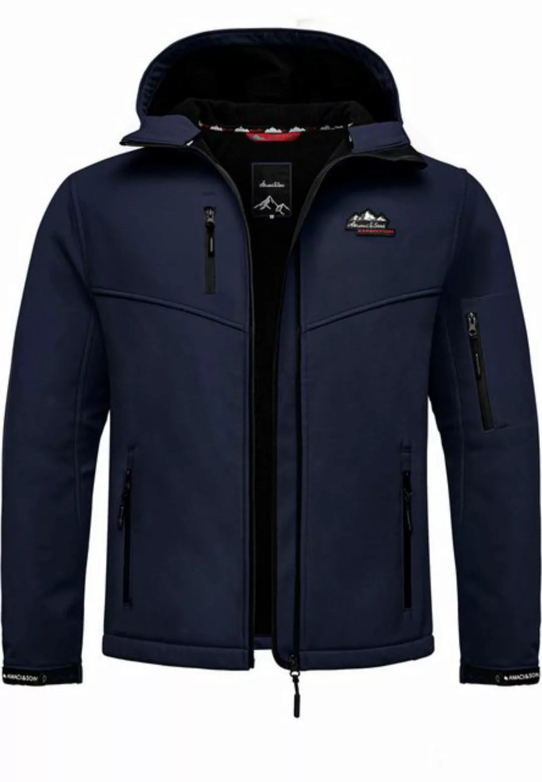 Amaci&Sons Softshelljacke Greeley Softshelljacke Herren Herbst Winter Softs günstig online kaufen