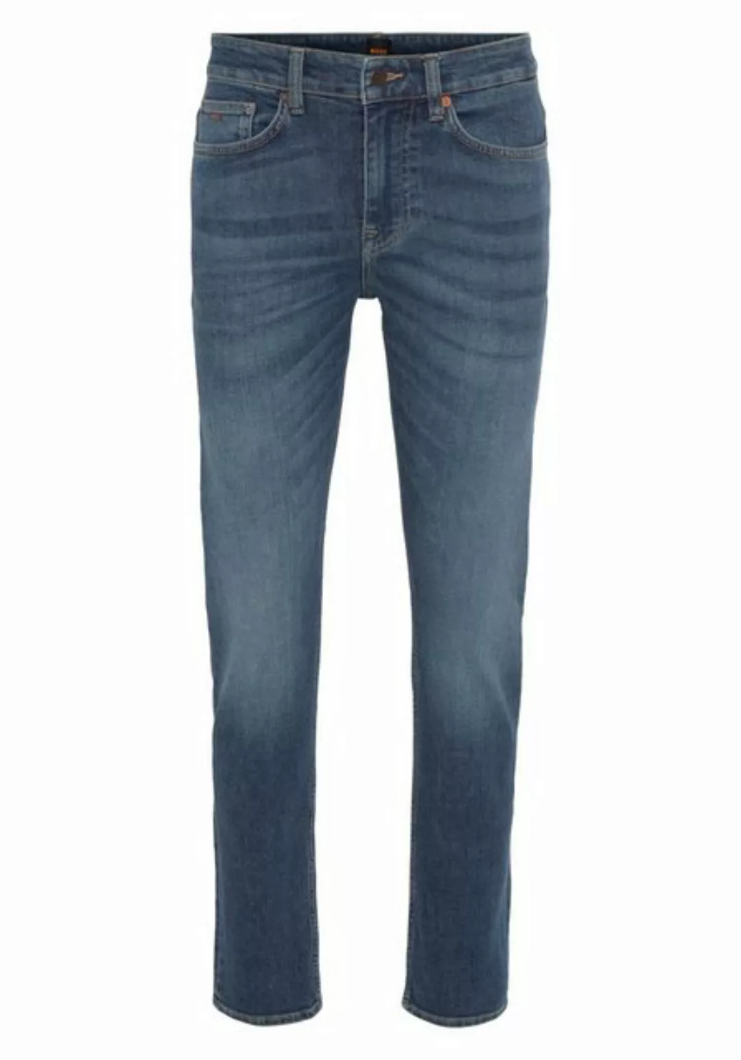 BOSS ORANGE Slim-fit-Jeans Delaware BC-L-C mit Leder-Markenlabel am hintere günstig online kaufen