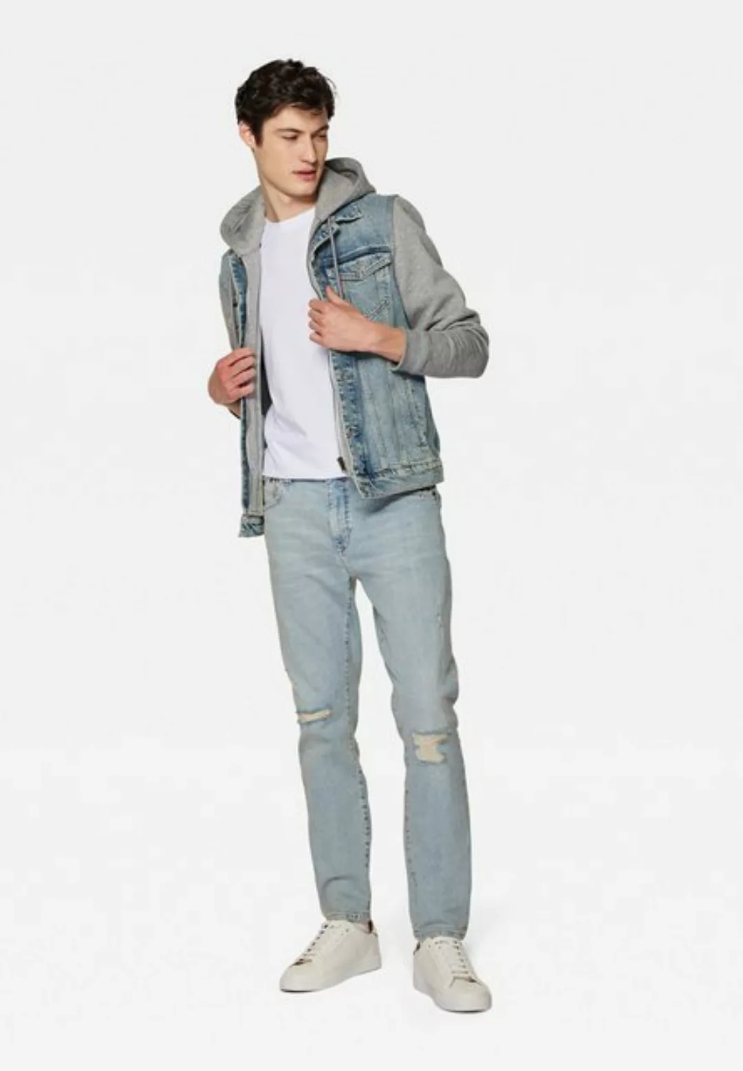 Mavi Jeansjacke "JERRY", ohne Kapuze, Jeansjacke mit Jerseyärmeln günstig online kaufen