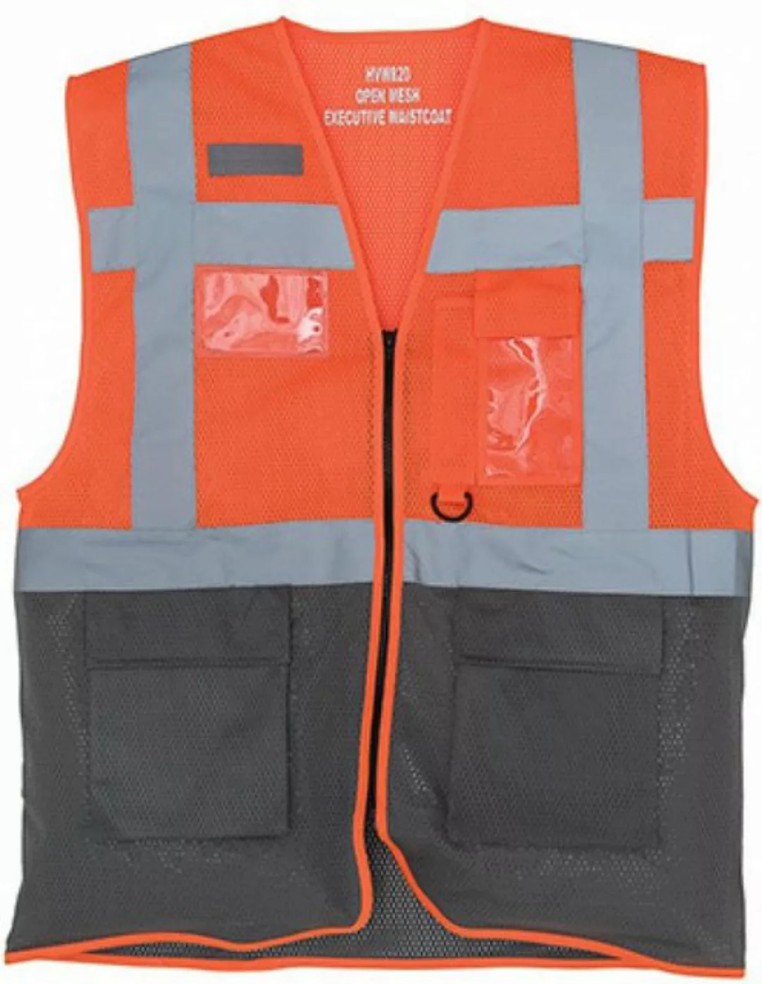 YOKO Warnweste Herren Hi Vis Top Cool Open Mesh Executive Waistcoat günstig online kaufen