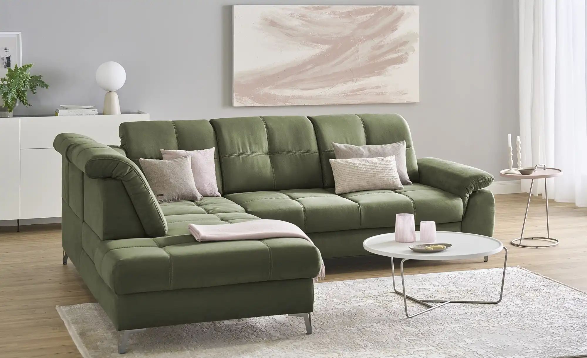 medium Ecksofa  Planova II ¦ grün ¦ Maße (cm): B: 282 H: 114 T: 241.0 Polst günstig online kaufen