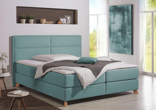 Home affaire Boxspringbett "Caria", in 5 Breiten, 3 Matratzen-Ausführungen, günstig online kaufen