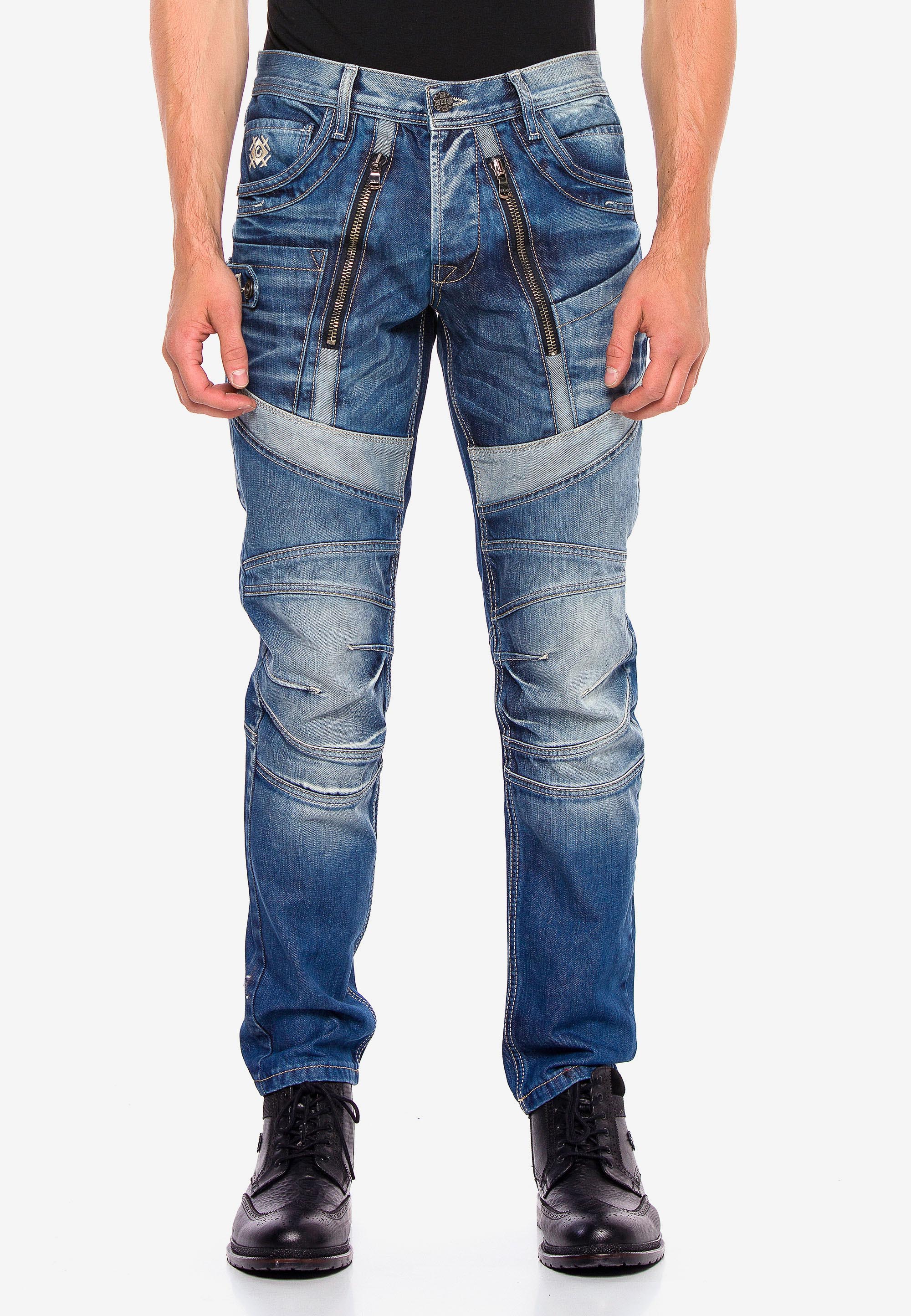 Cipo & Baxx Bequeme Jeans, mit trendigen Zierelementen günstig online kaufen