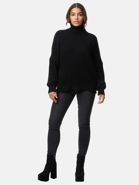 Elara Strickpullover Elara Damen Strickpullover Hoherkragen (1-tlg) günstig online kaufen