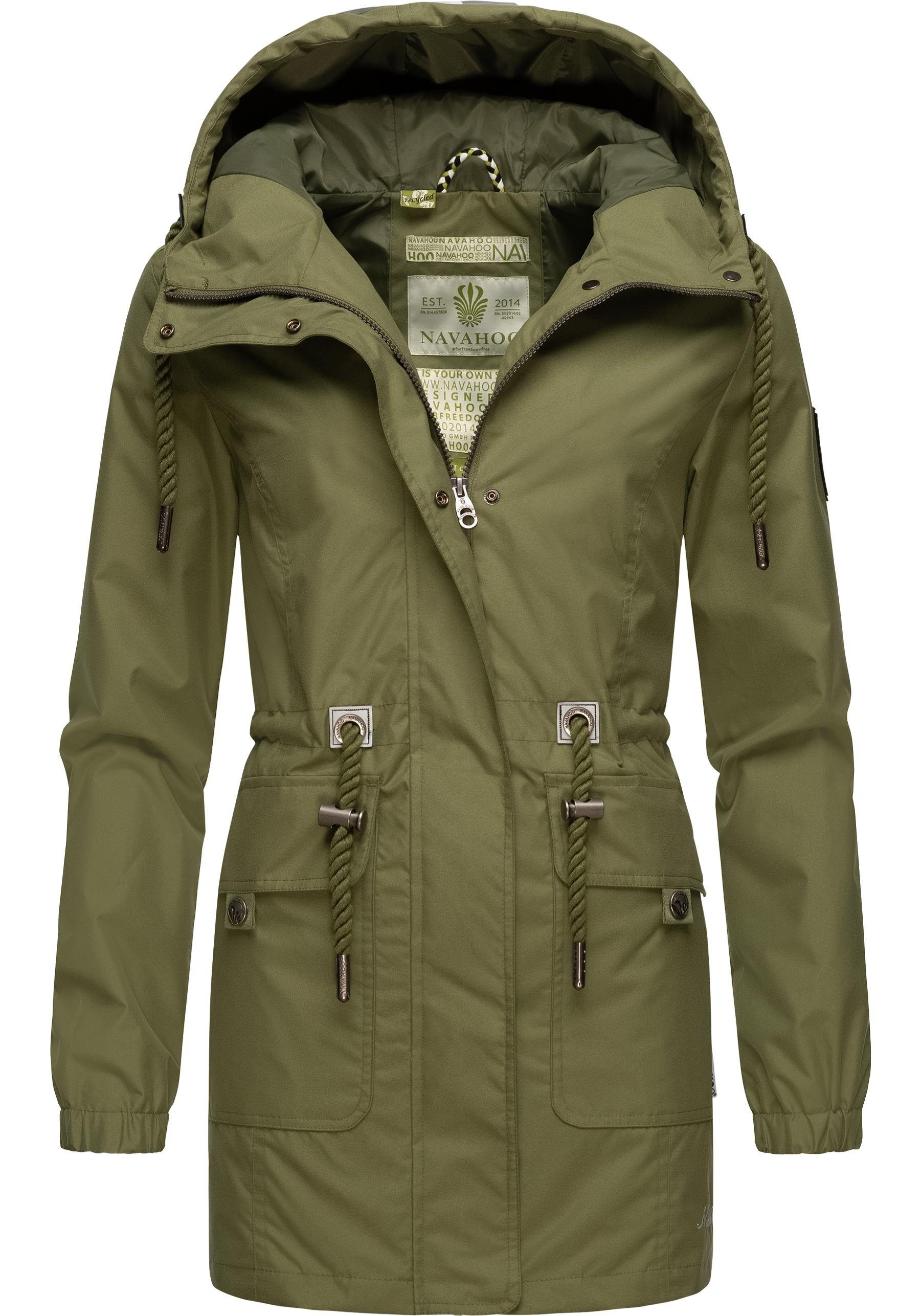 Navahoo Outdoorjacke "Neophee", mit Kapuze, Damen Übergangs Parka mit Kapuz günstig online kaufen