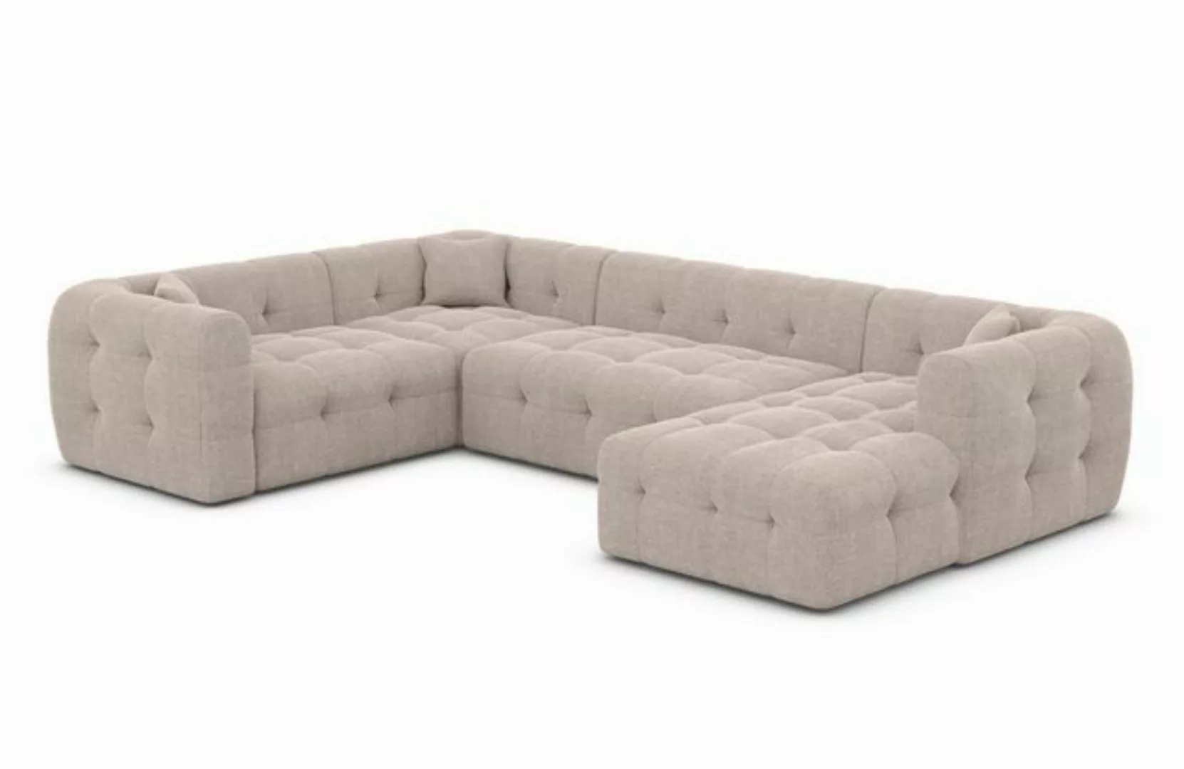 Sofa Dreams Wohnlandschaft Polster Sofa Lounge Wohnlandschaft Couch Stoff S günstig online kaufen