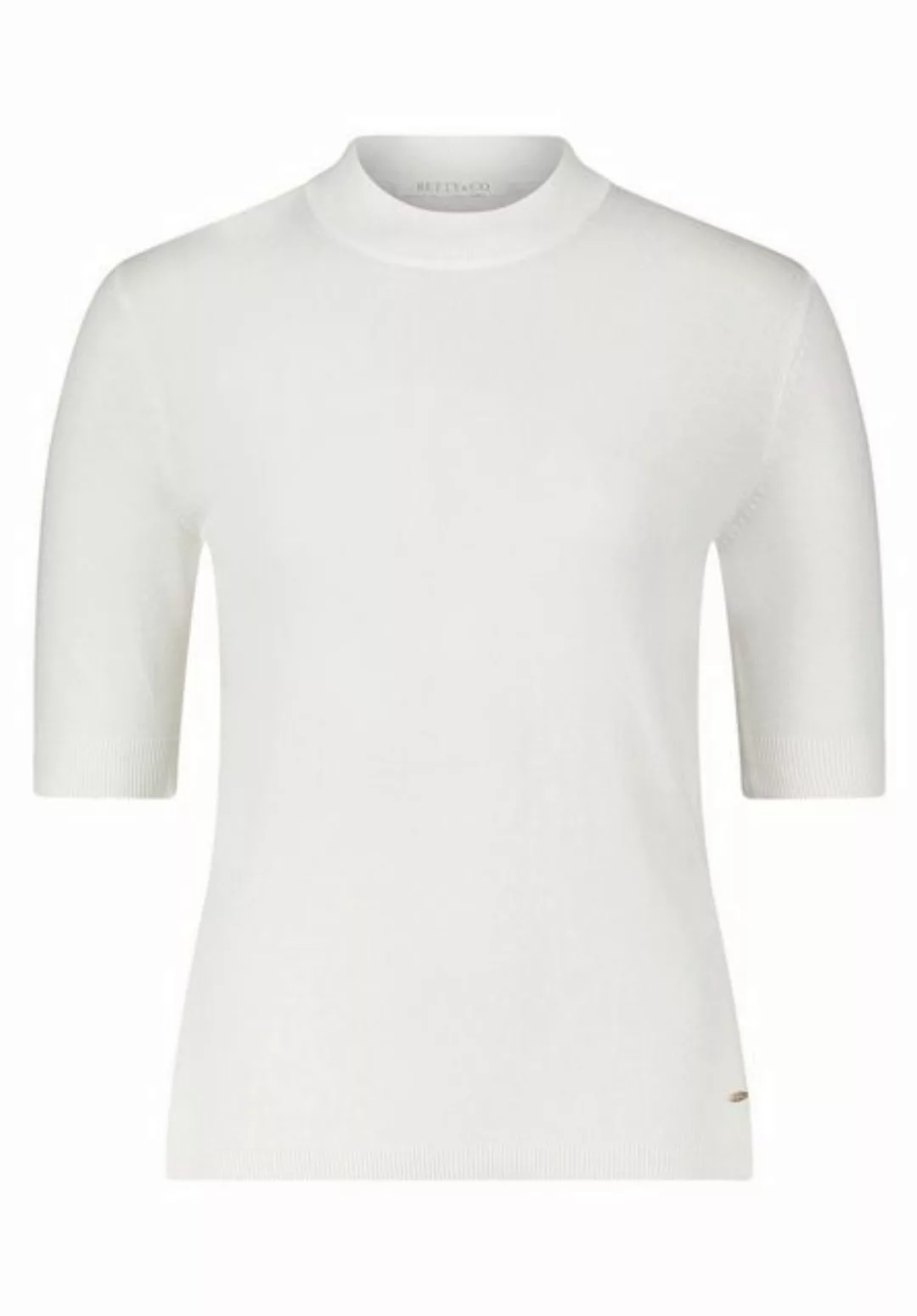 Betty&Co Sweatshirt Strickpullover Kurz 1/2 Arm, Offwhite günstig online kaufen