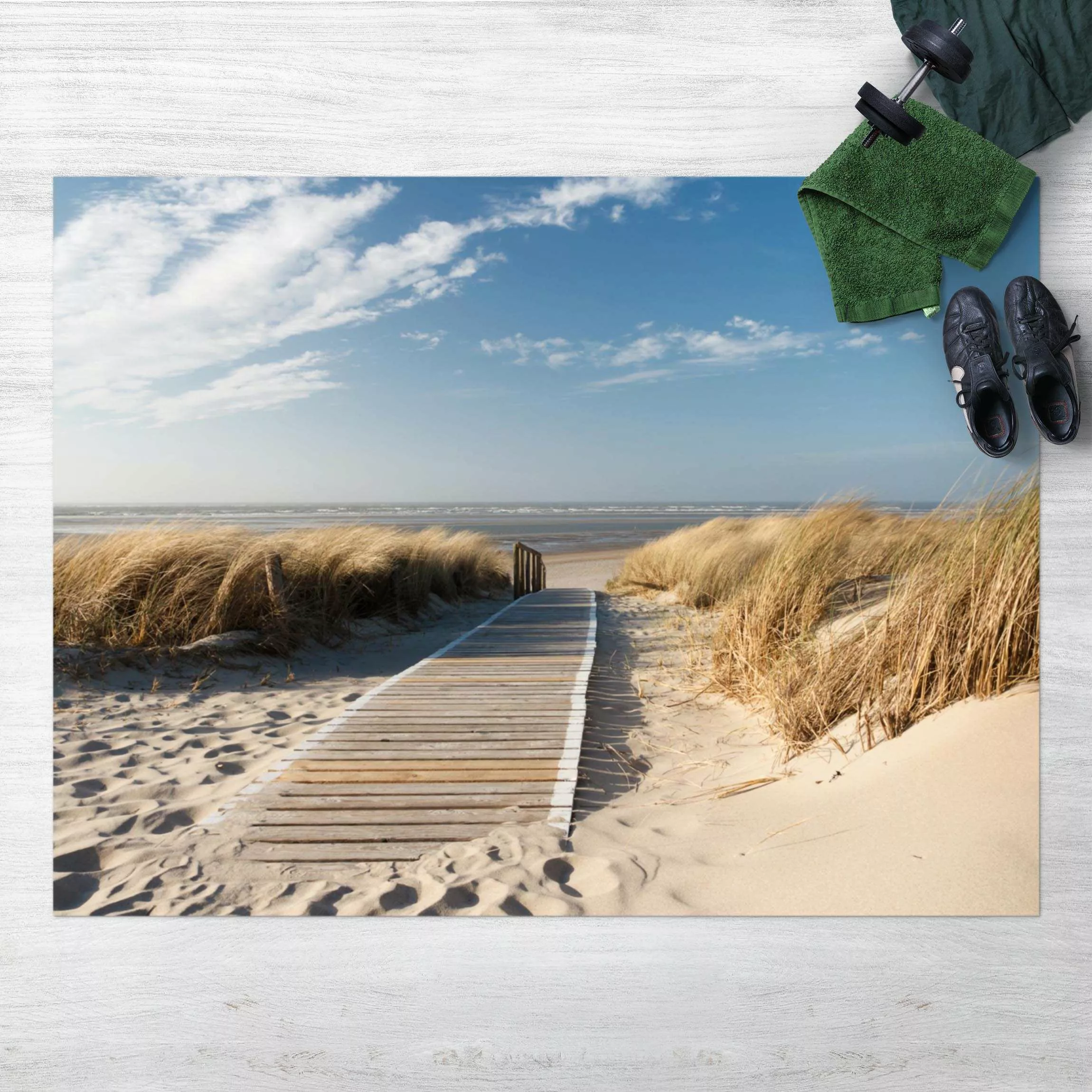 Vinyl-Teppich Ostsee Strand günstig online kaufen