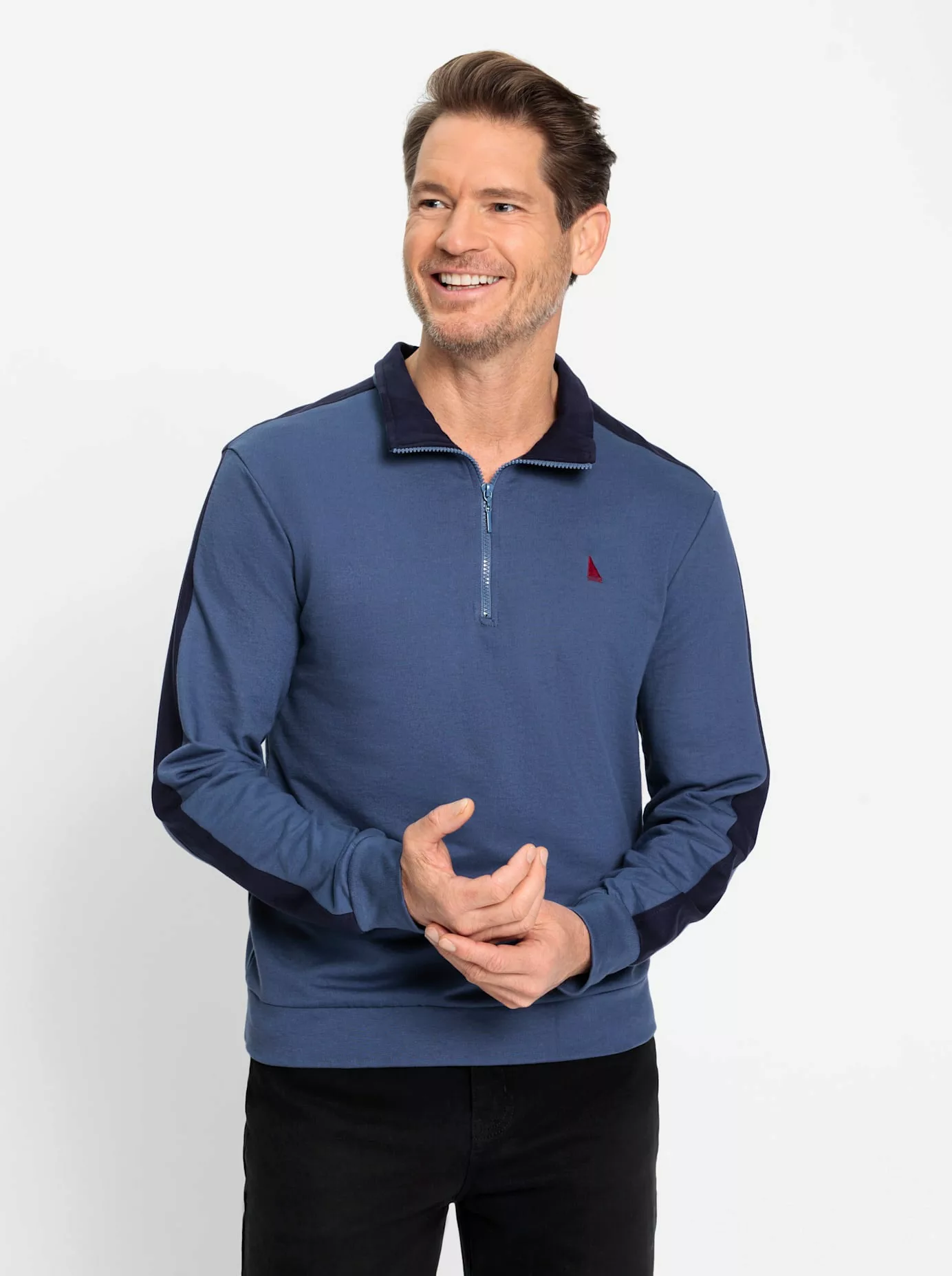 Marco Donati Poloshirt "Langarm-Poloshirt" günstig online kaufen