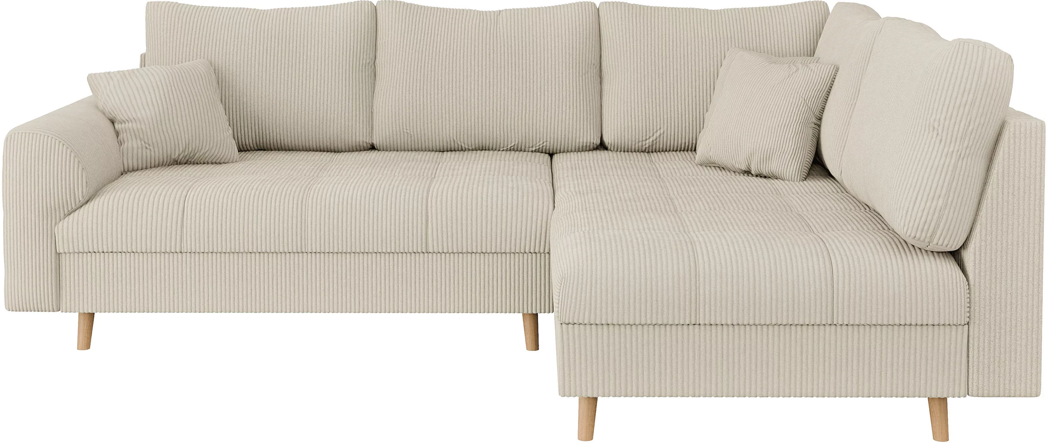 Home affaire Ecksofa »CHARRE L-Form mit Ottomane, Maße B/T/H: 231/161/81 cm günstig online kaufen