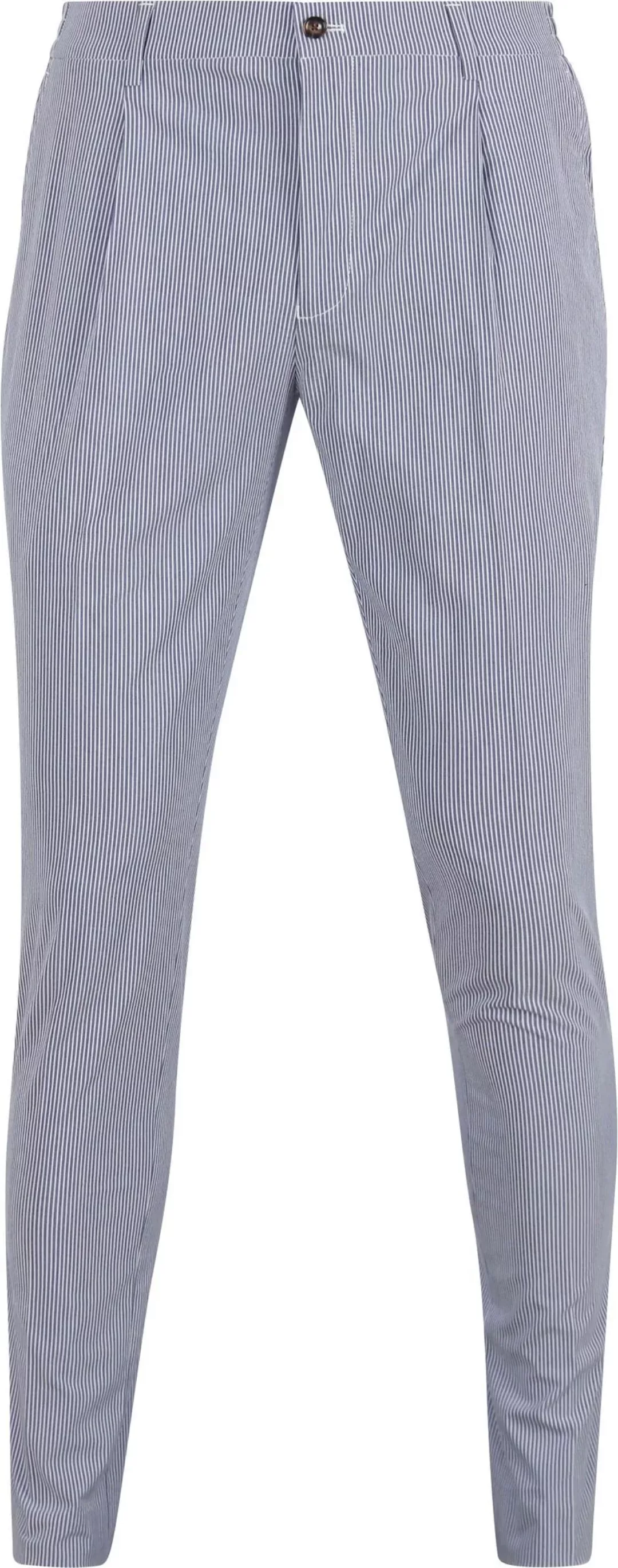 Suitable Chino Streifen Blau - Größe 48 günstig online kaufen