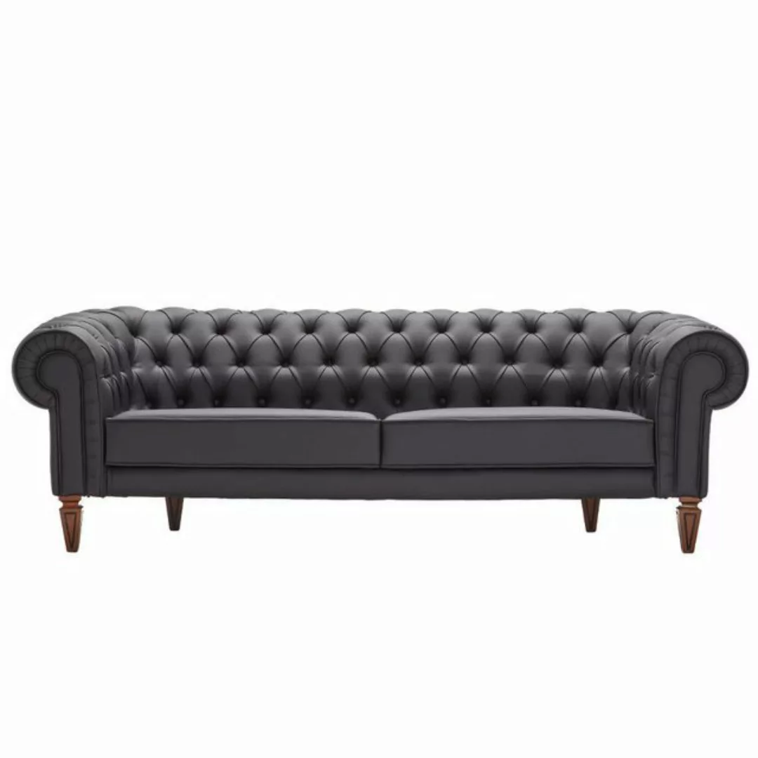 JVmoebel 2-Sitzer Sofa 2 Sitzer Chesterfield Leder Sofa Polster Design Luxu günstig online kaufen