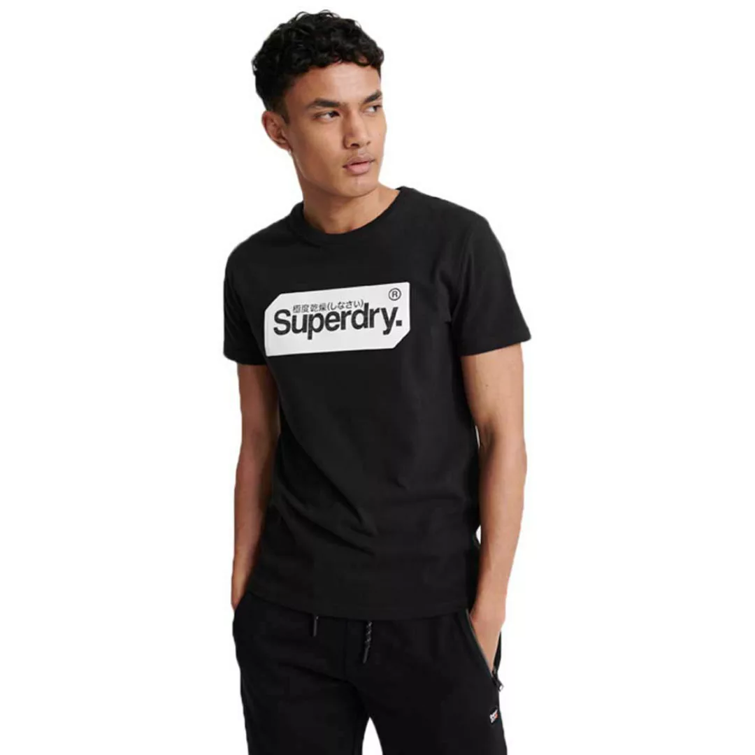 Superdry Core Logo Tag Kurzarm T-shirt 2XL Black günstig online kaufen