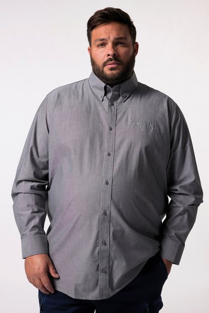 Men Plus Businesshemd Men+ Hemd Langarm Buttondown-Kragen Comfort Fit günstig online kaufen