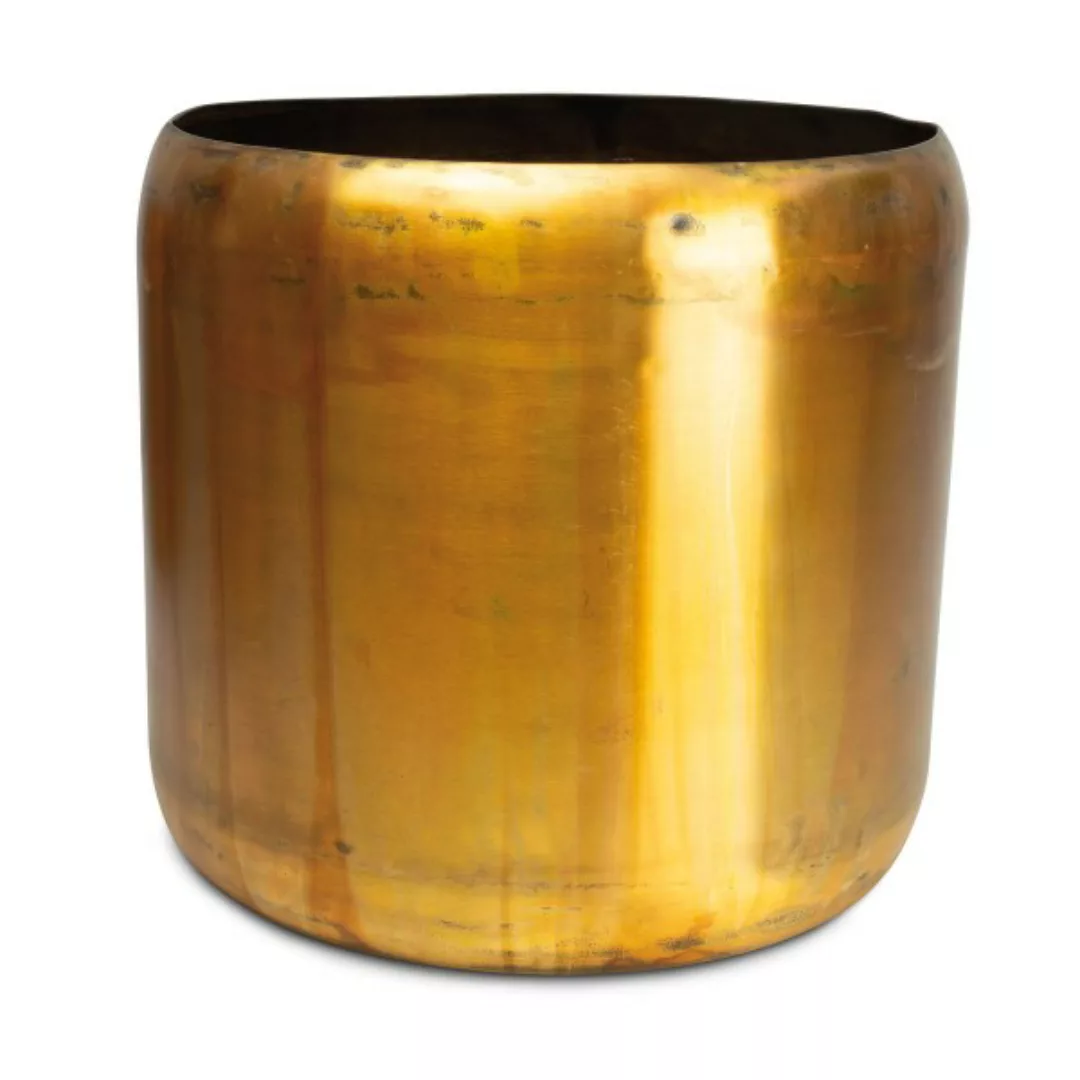 Aurum goldener Übertopf - Cylinderform Ø 38 cm, Höhe 36 cm günstig online kaufen