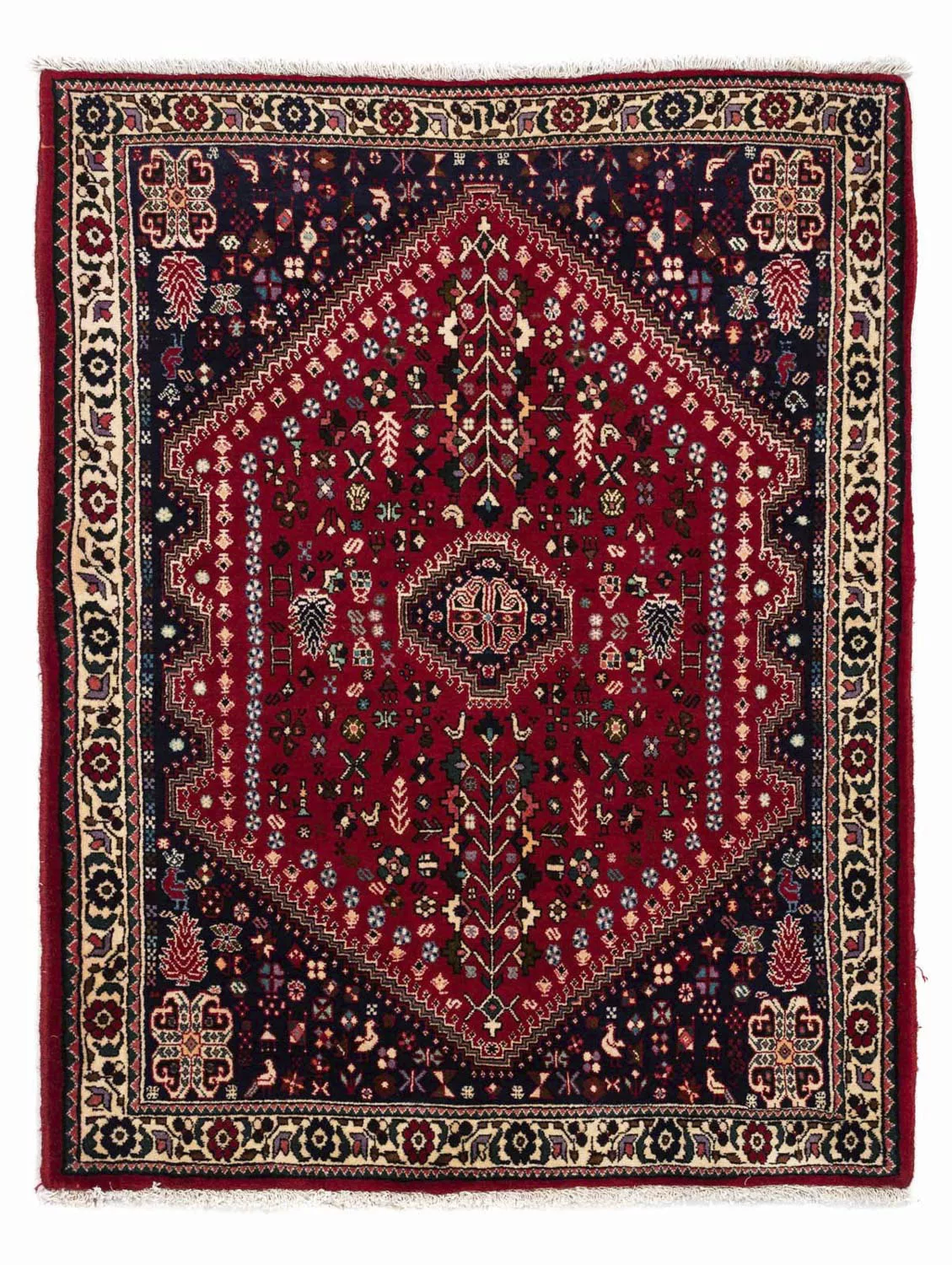 morgenland Wollteppich »Abadeh Medaillon Rosso scuro 150 x 103 cm«, rechtec günstig online kaufen