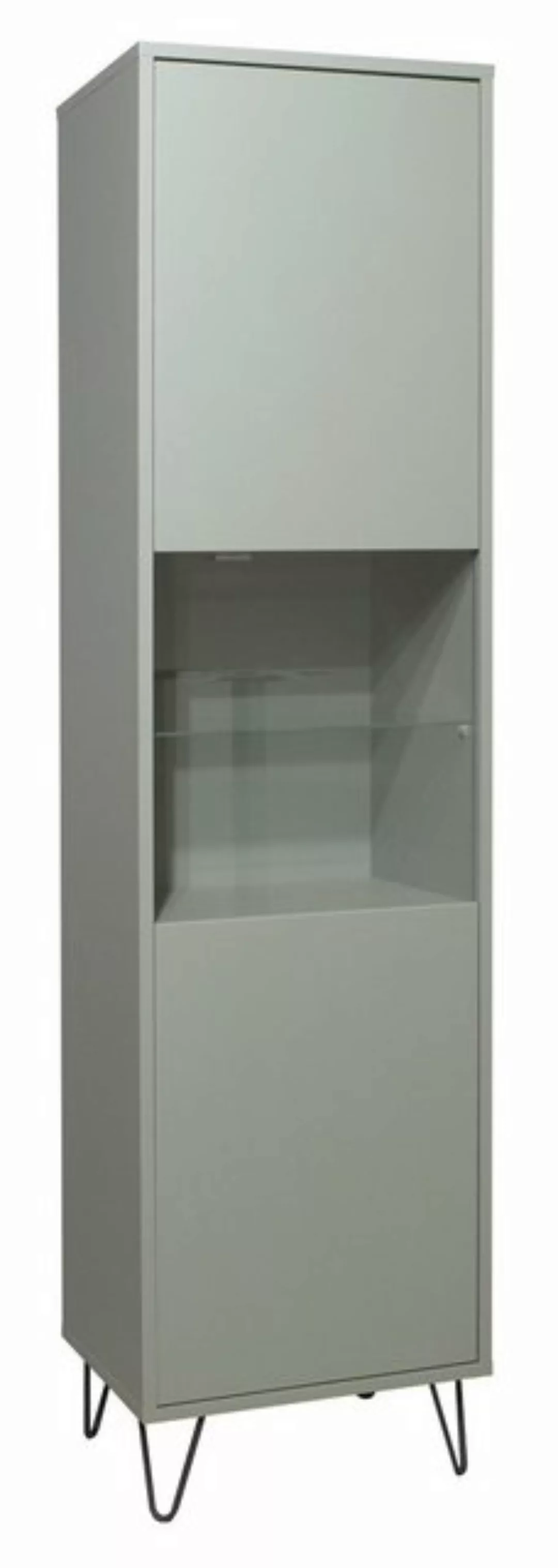 58 aufm Kessel Vitrine Wohnzimmer Erna 51x45x197 Vitrinenschrank Pinie Gree günstig online kaufen