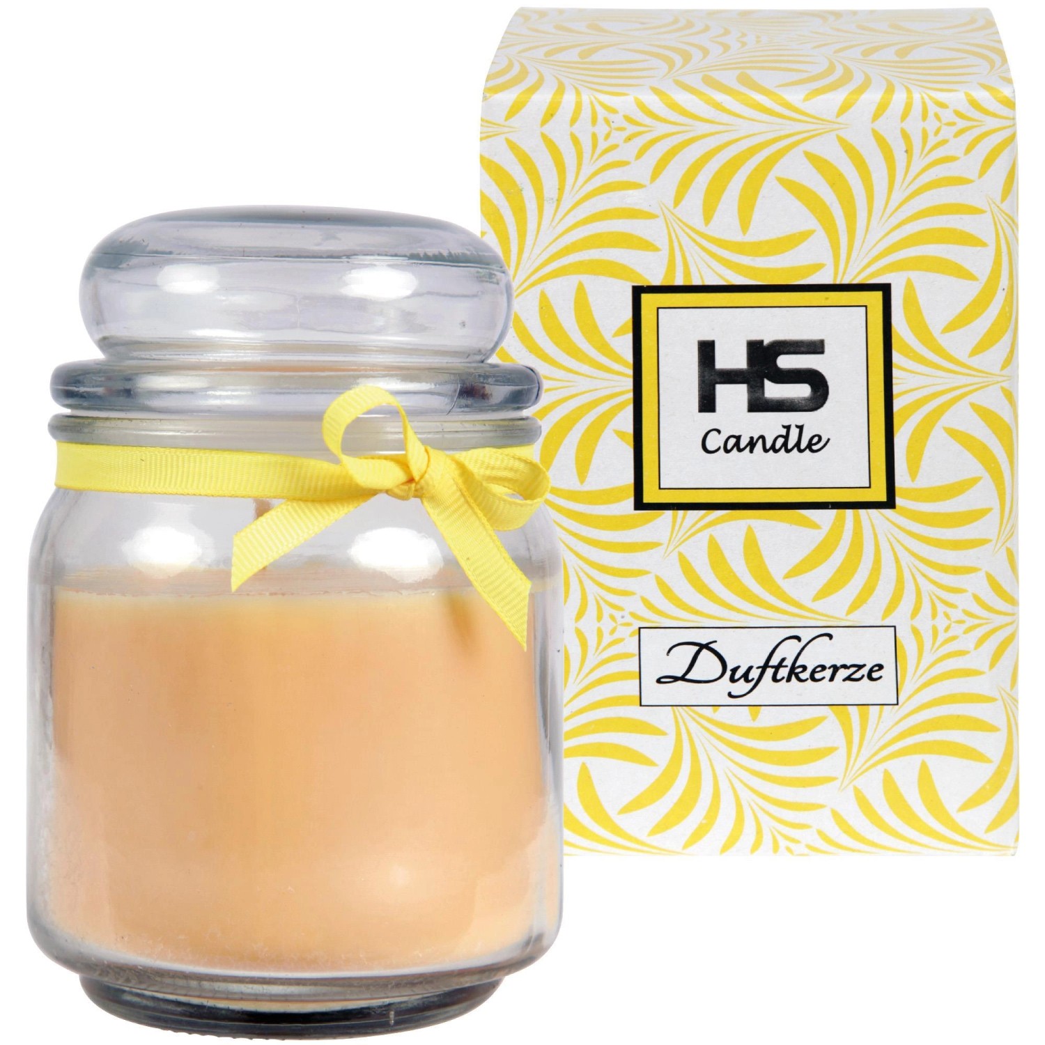 HS Candle Duftkerze & Bonbon Glas Ø9cm Vanille günstig online kaufen