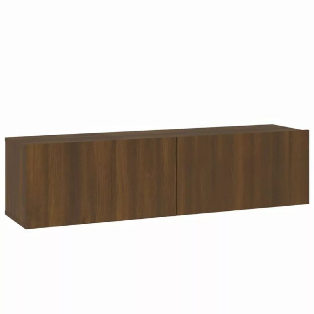 Vidaxl Tv-wandschrank Braun Eichen-optik 120x30x30 Cm Holzwerkstoff günstig online kaufen