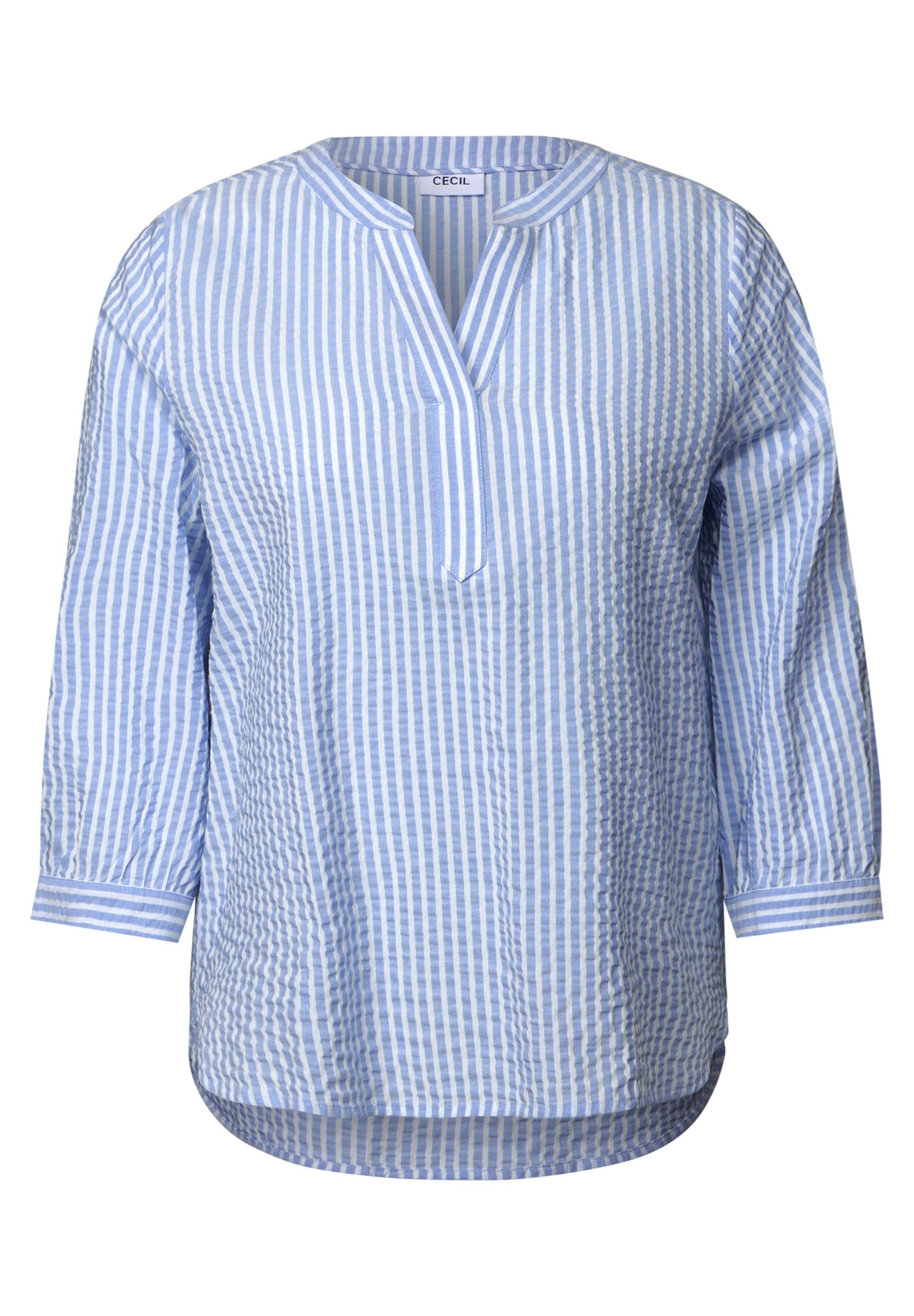 CECIL Blusenshirt Gestreifte Seersucker Bluse (1-tlg) günstig online kaufen