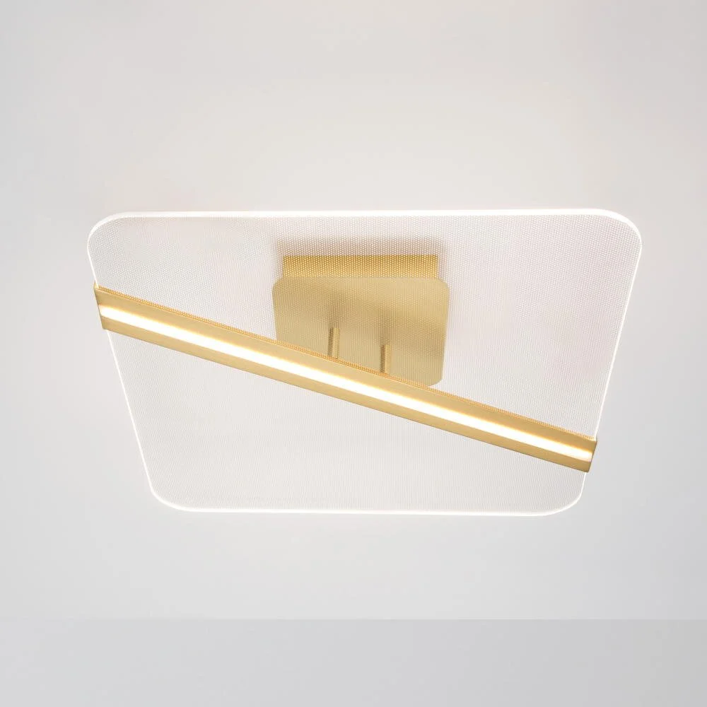LED Deckenleuchte Jertuna in Gold 33W 2162lm günstig online kaufen
