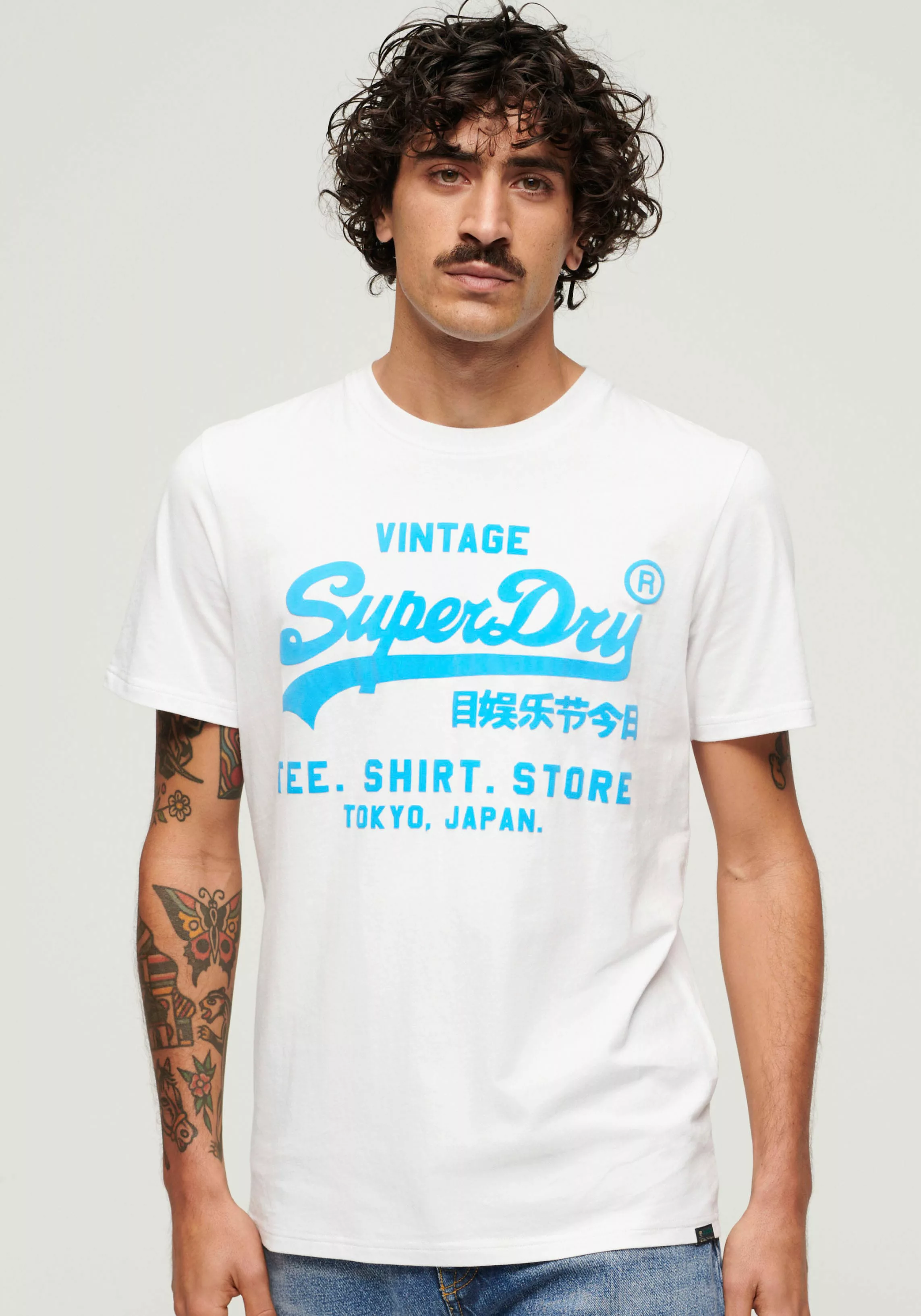 Superdry Print-Shirt "SD-NEON VL T SHIRT" günstig online kaufen