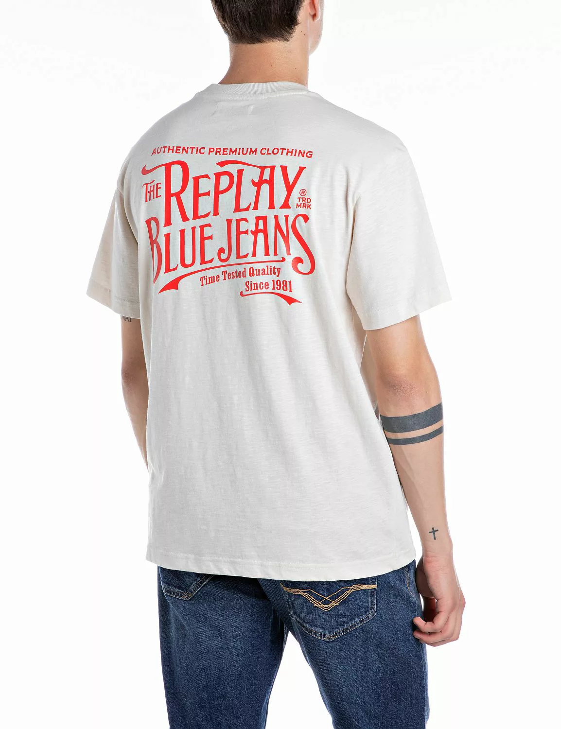 Replay T-Shirt mit Rückenprint günstig online kaufen