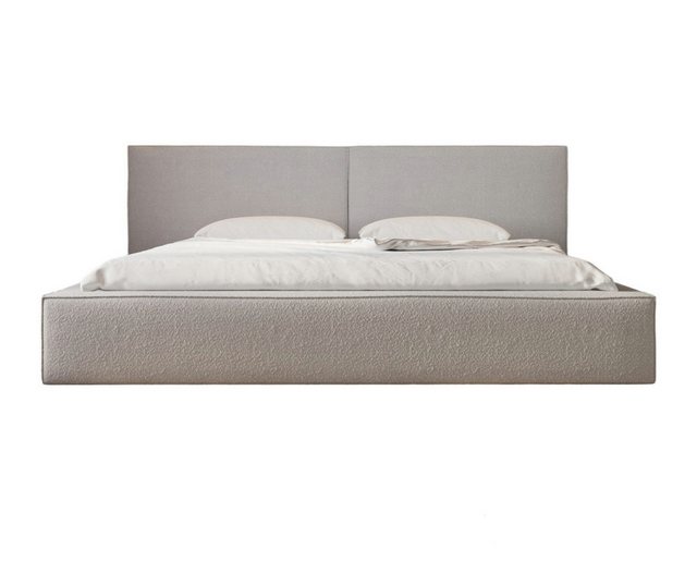 MOEBLO Polsterbett aus Bouclé Bett 06 (Bezug: Boucle, Doppelbett mit Kopfst günstig online kaufen