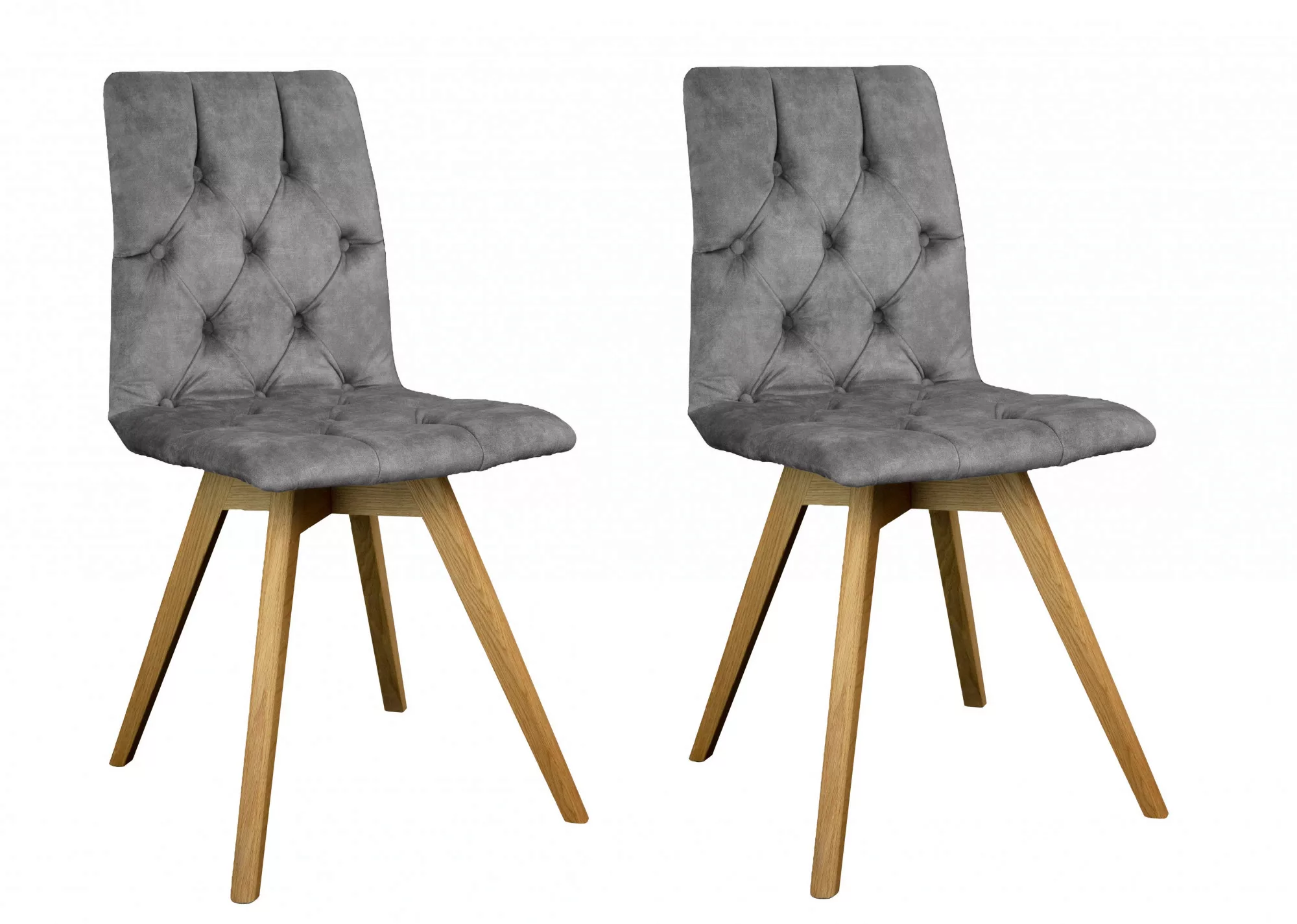 andas Esszimmerstuhl "Rania", (Set), 2 St., Samtvelours, Massivholzgestell, günstig online kaufen