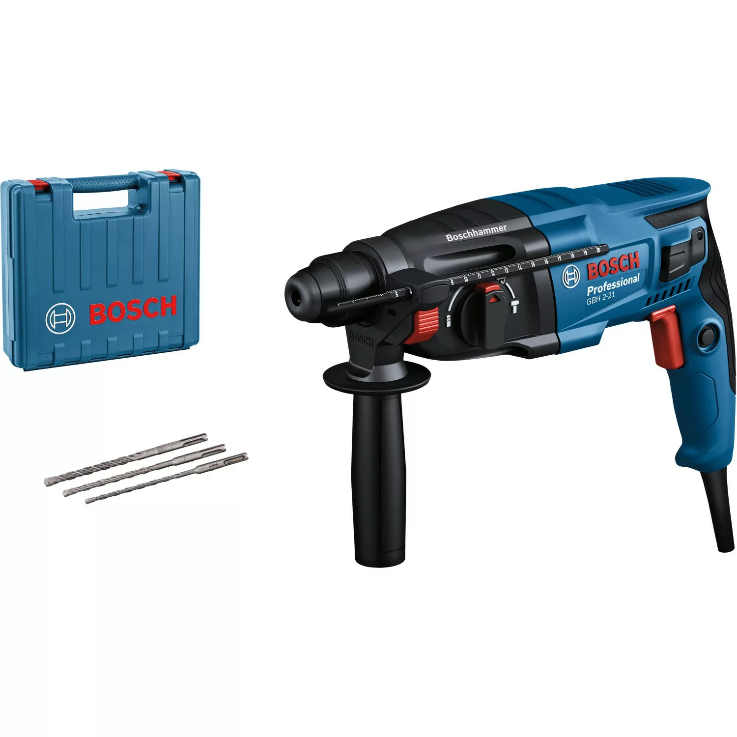 Bosch Professional Bohrhammer GBH 2-21 SDS-Plus 720 W im Koffer günstig online kaufen