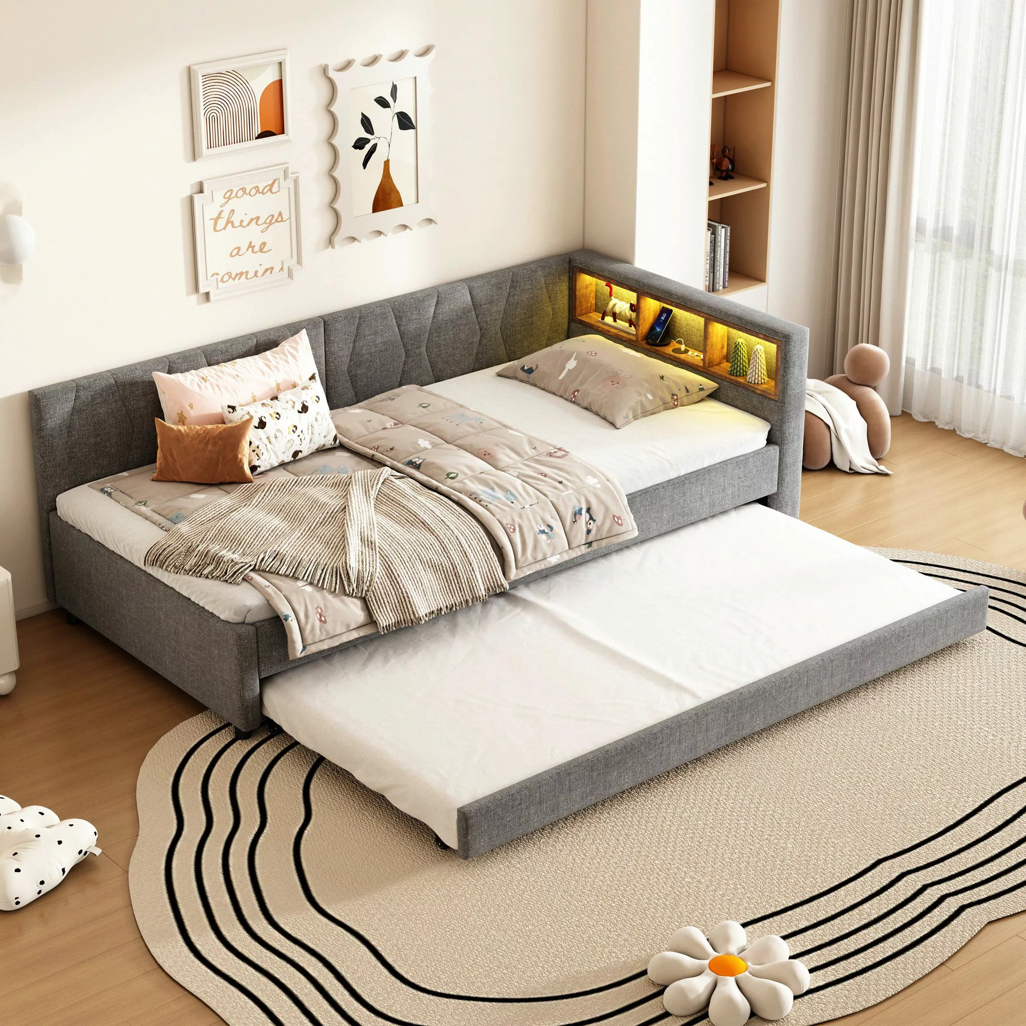 REDOM Polsterbett Stauraumbett Daybett Kinderbett Jugendbett günstig online kaufen