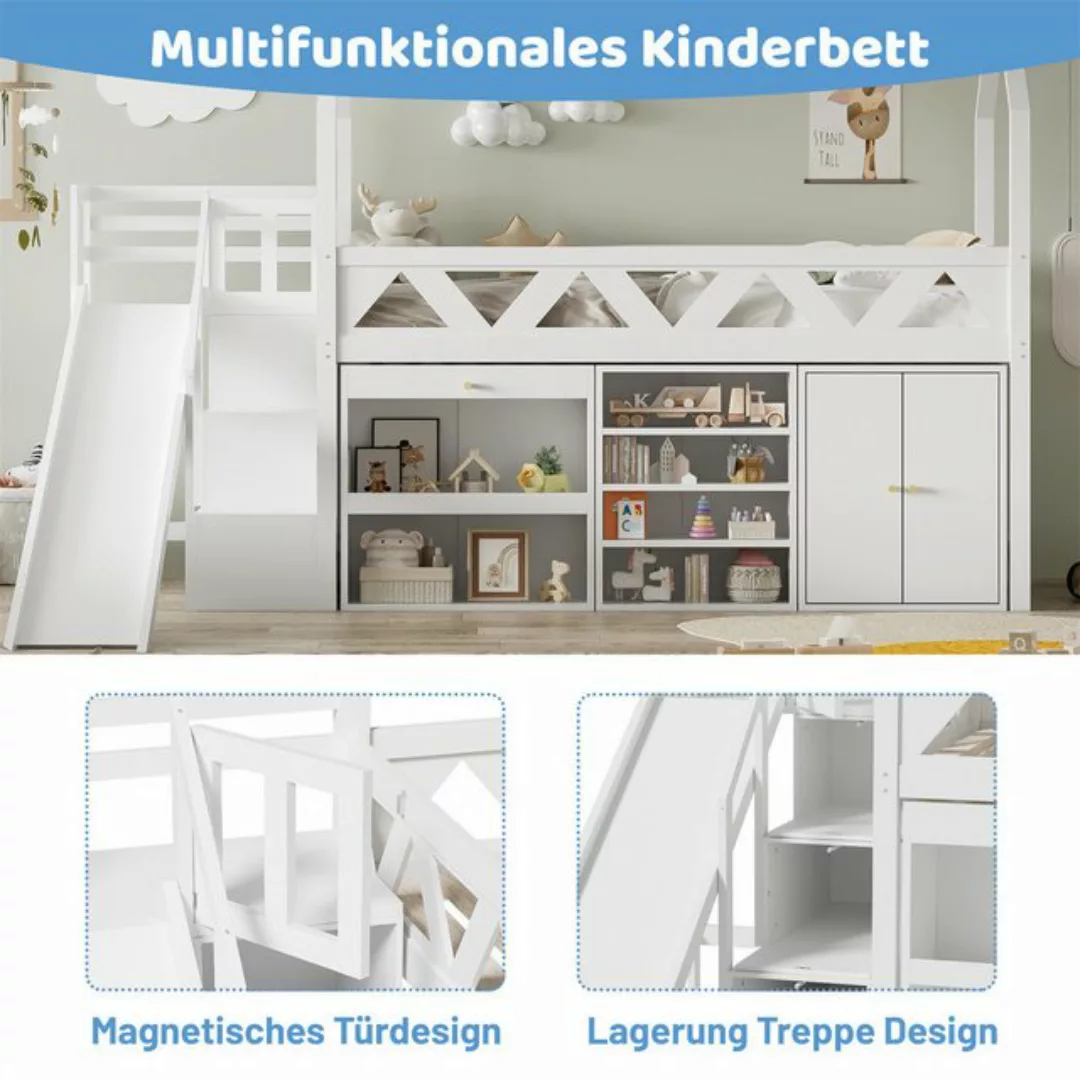 autolock Kinderbett Kinderbett, Einzelbett, multifunktionales Kinderbett mi günstig online kaufen