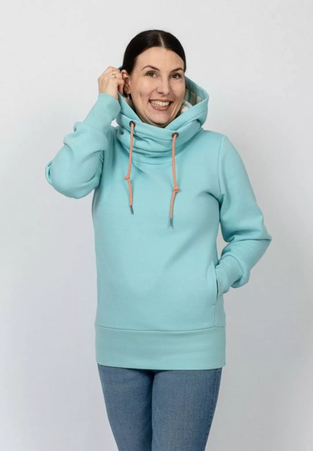 salzhaut Fleecepullover KARKJE Damen Oversized günstig online kaufen