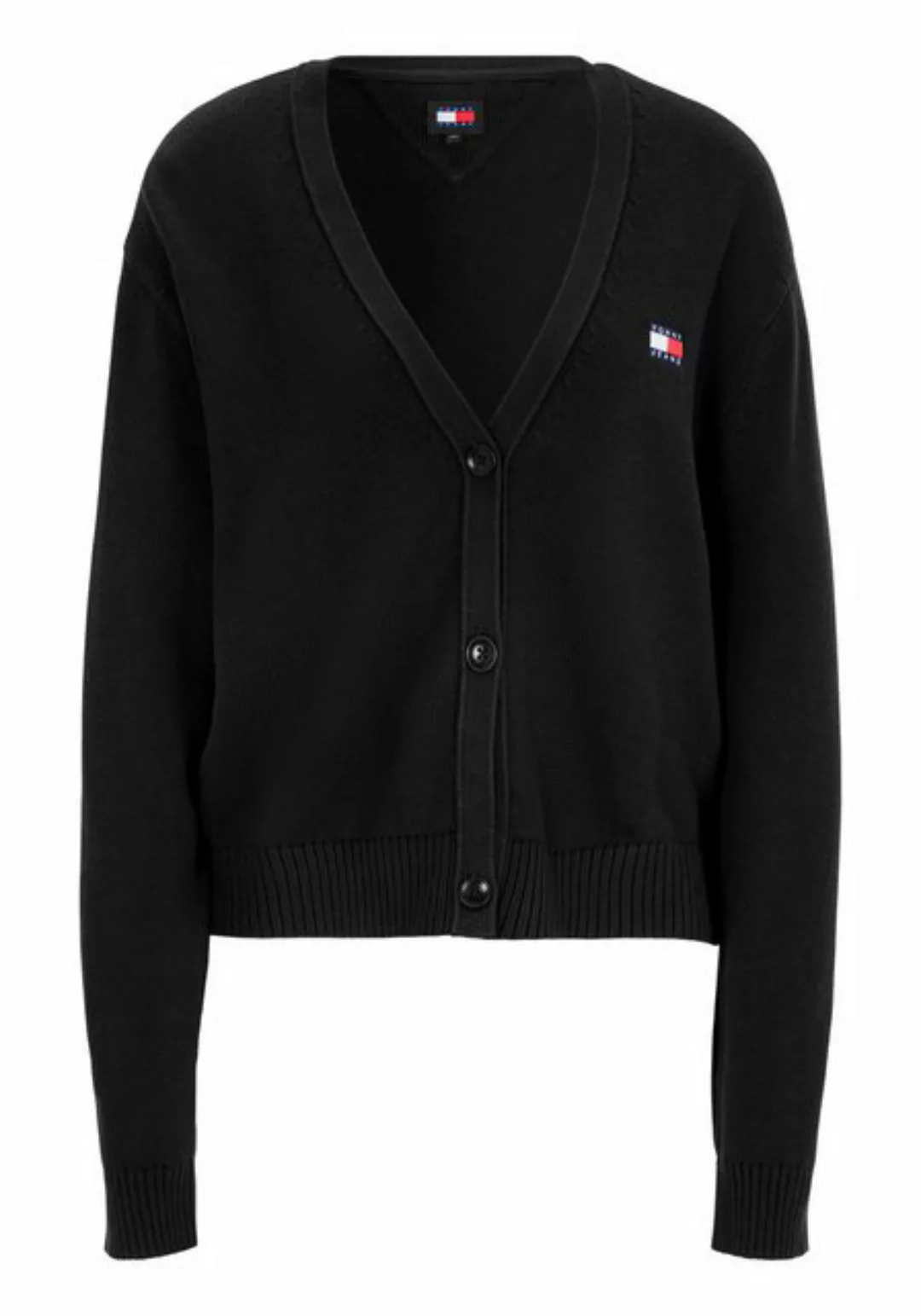 Tommy Jeans Curve Strickjacke TJW ESSENTIAL BADGE CARDIGAN EXT in Großen Gr günstig online kaufen