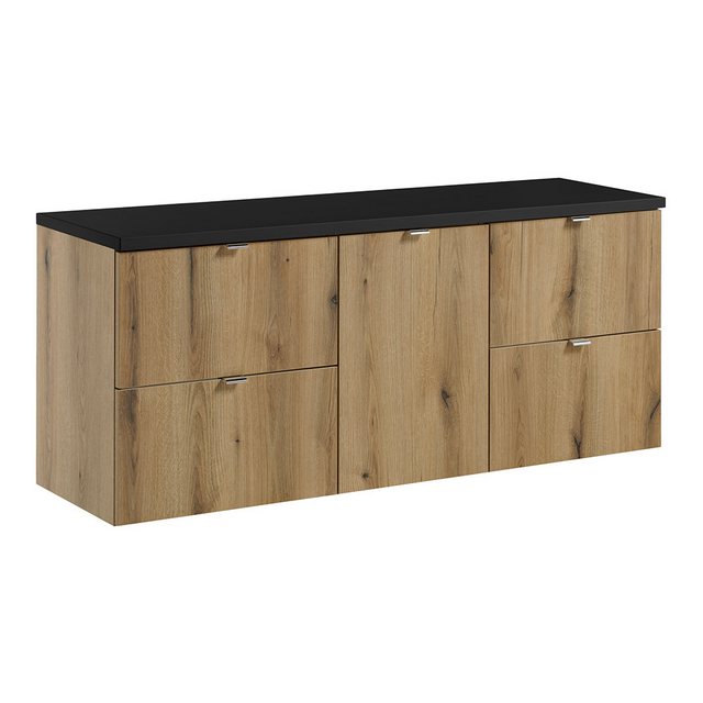 Lomadox Unterschrank NEWPORT-56-OAK Waschtischunterschrank, 140cm, Eiche un günstig online kaufen