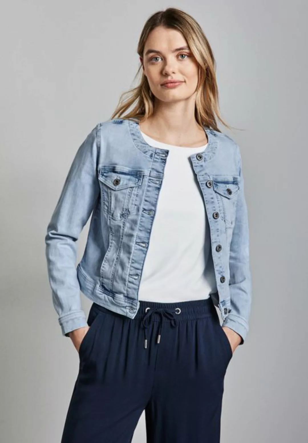 STREET ONE Jeansjacke mit Brusttaschen günstig online kaufen