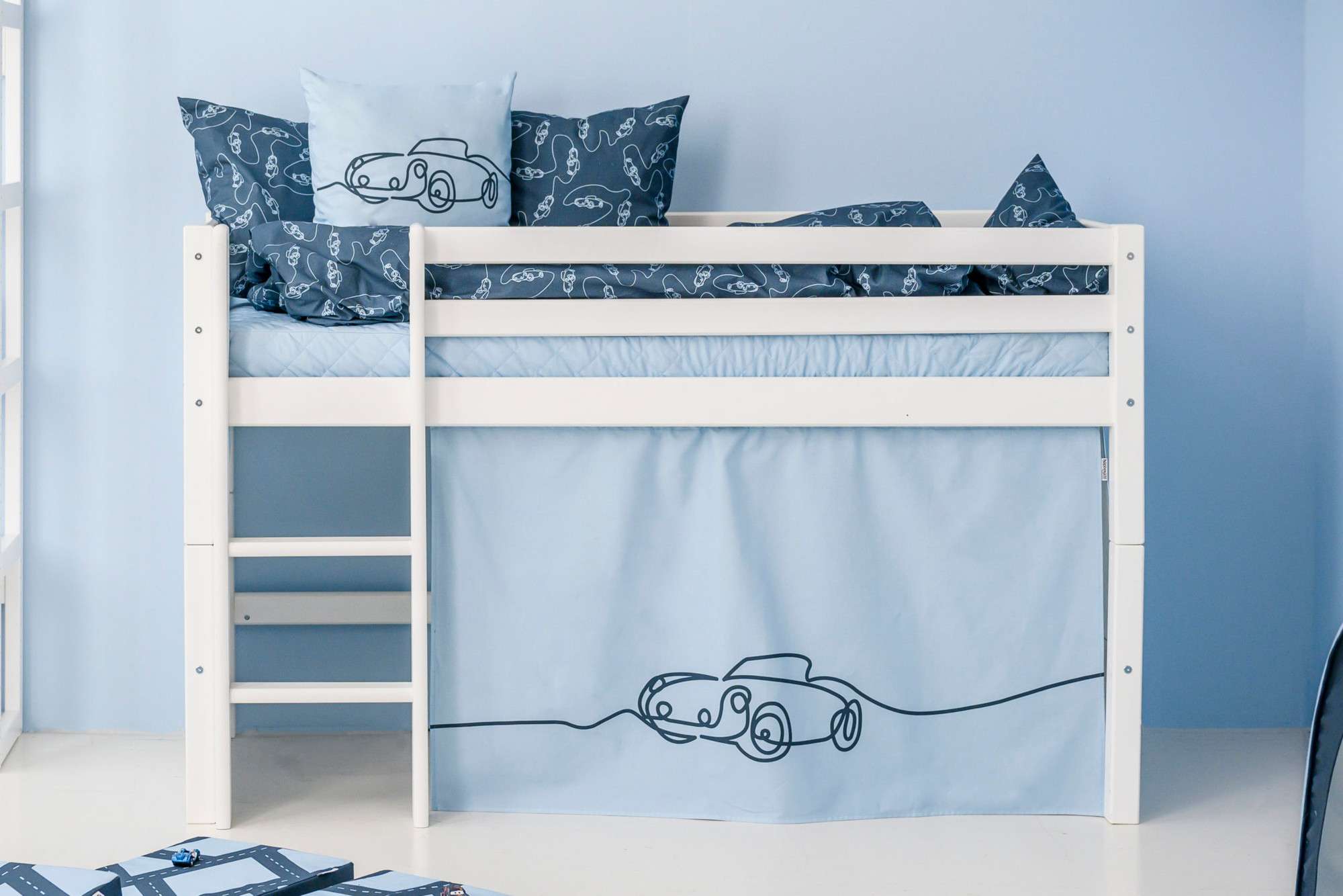 Hoppekids Hochbett »ECO Dream, Kinderbett, Spielbett, Halbhohes Bett aus Ma günstig online kaufen