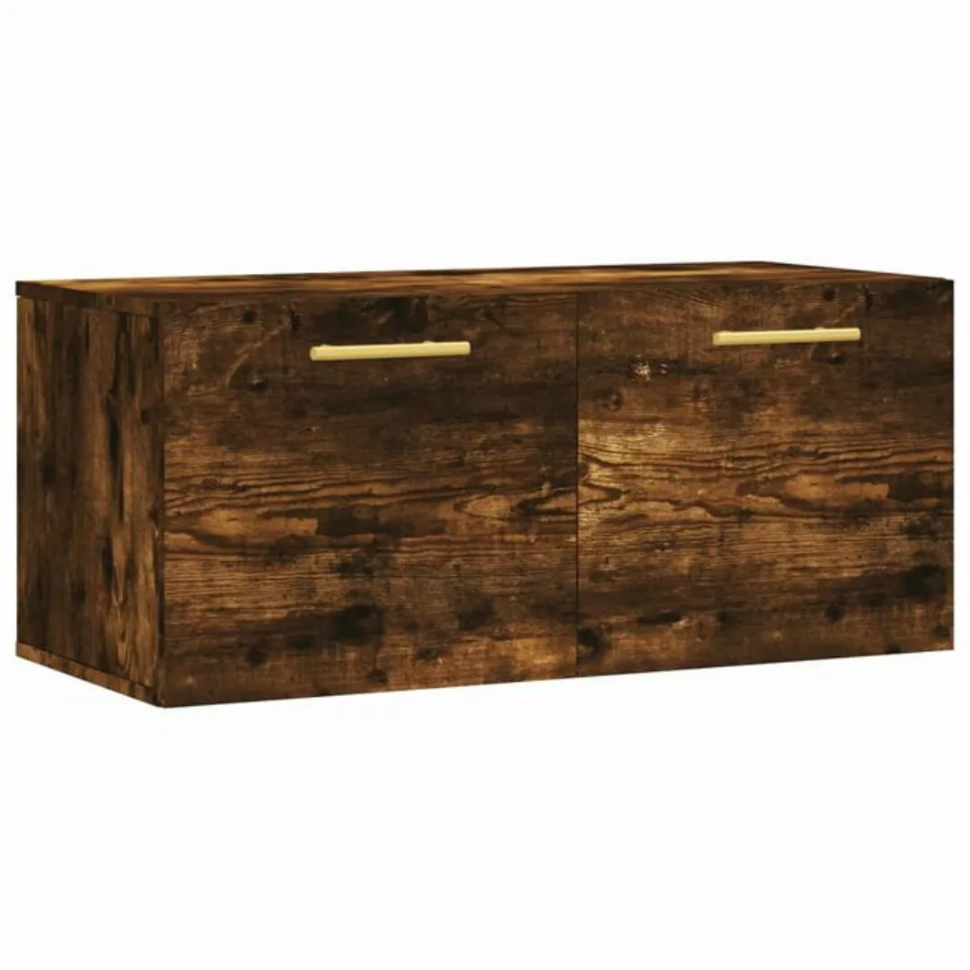 vidaXL Hängeschrank Wandschrank Räuchereiche 80x36,5x35 cm Holzwerkstoff (1 günstig online kaufen