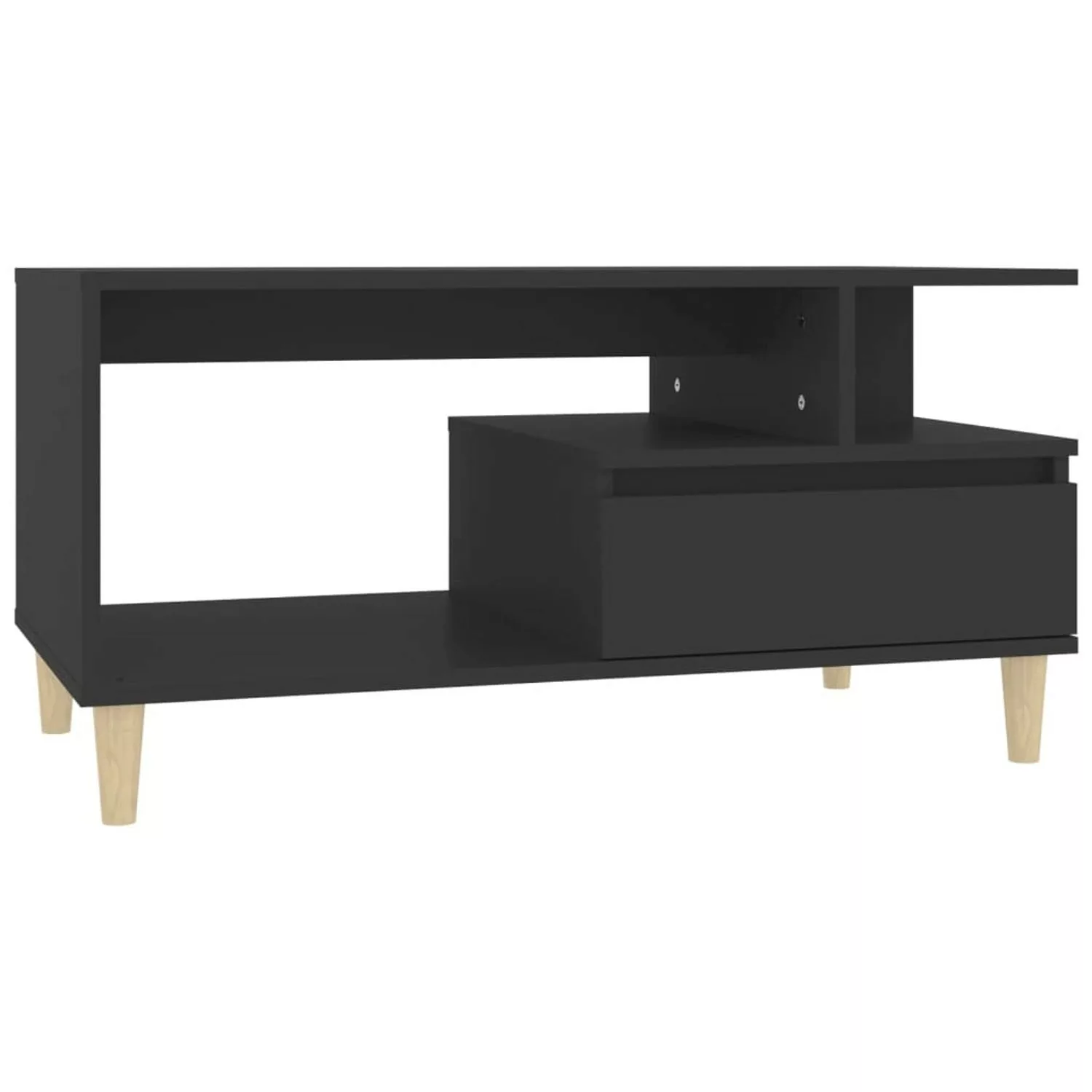 Vidaxl Couchtisch Schwarz 90x49x45 Cm Holzwerkstoff günstig online kaufen