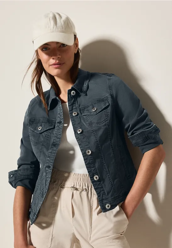 Cecil Jeansjacke, ohne Kapuze, mit Brusttaschen und seitliche Taschen günstig online kaufen