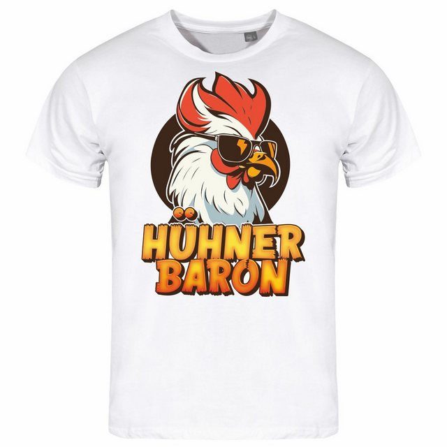 deinshirt Print-Shirt Herren T-Shirt Hühnerbaron Funshirt mit Motiv günstig online kaufen