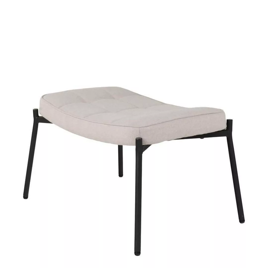 Fusshocker Beistellhocker im Skandi Design in Beige günstig online kaufen