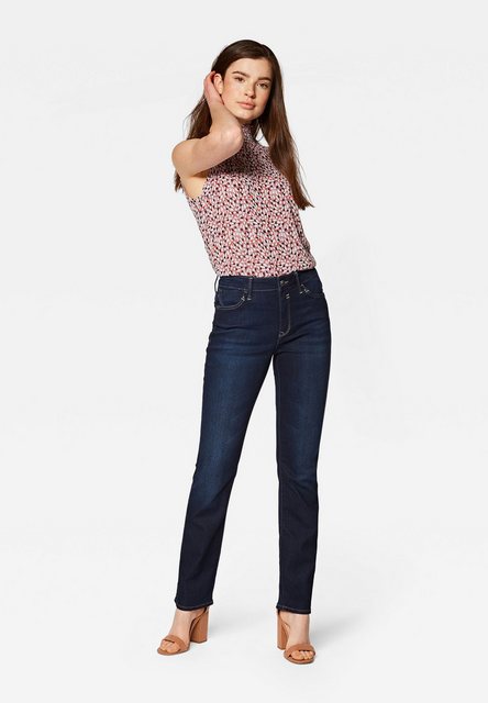 Mavi Damen Jeans Kendra - Straight Fit - Blau - Deep Uptown Str günstig online kaufen