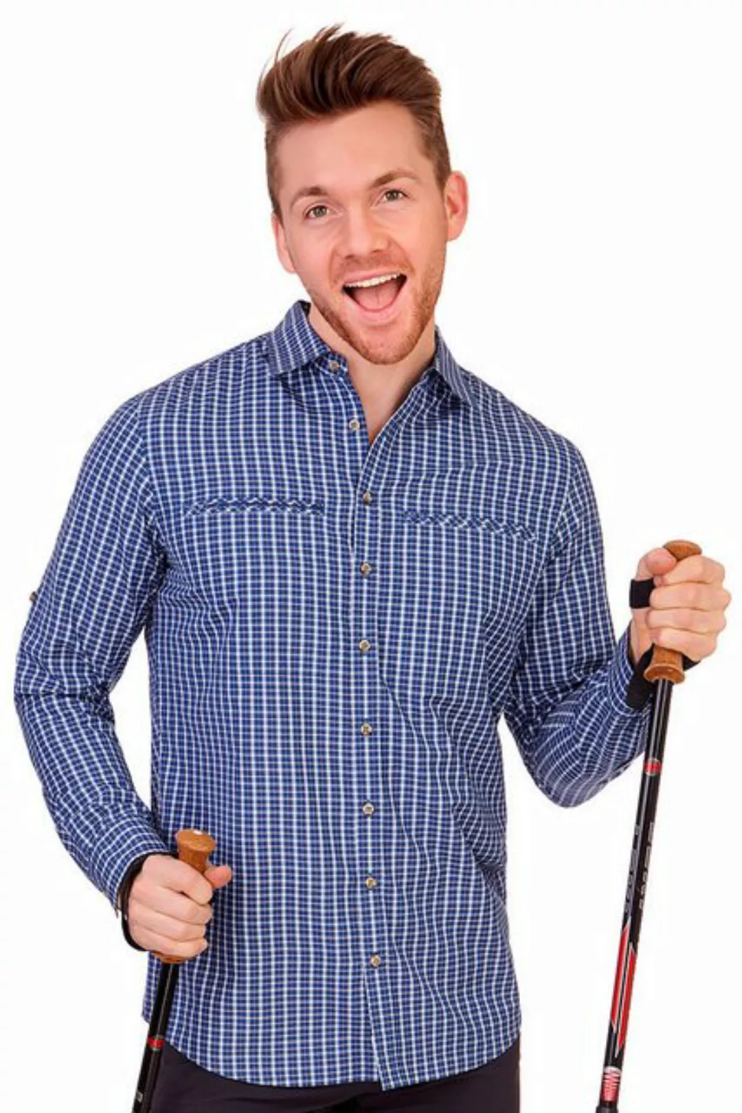 Tom Collins Outdoorjacke Wanderhemd - PALMIRO - dunkelgrün, jeansblau günstig online kaufen