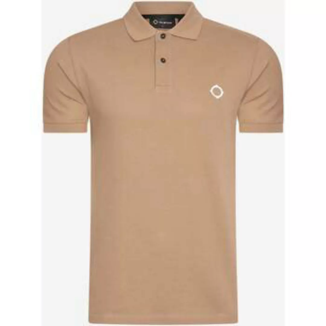 Ma.strum  T-Shirts & Poloshirts SS-Piqué-Polo – Armeebraun günstig online kaufen