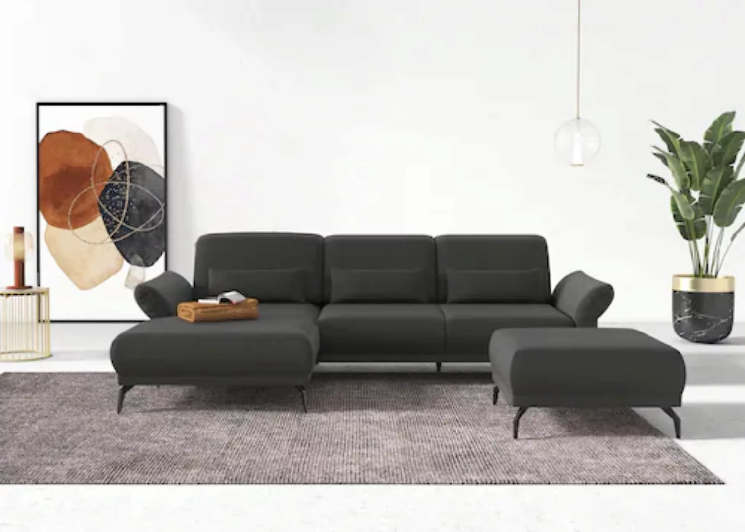 INOSIGN Ecksofa »Coco L-Form«, Sitztiefen-, Arm- und Kopfteilverstellung, C günstig online kaufen