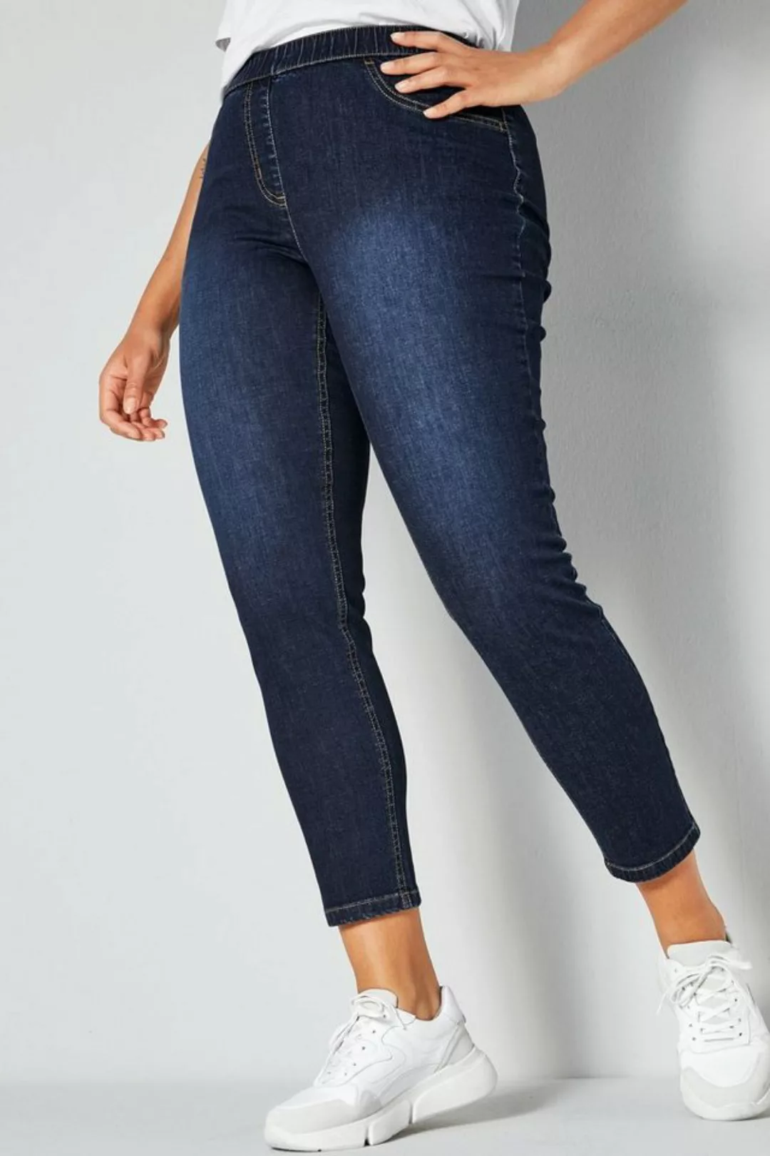 Dollywood Lederimitathose Jeggings Tight Fit Elastikbund günstig online kaufen