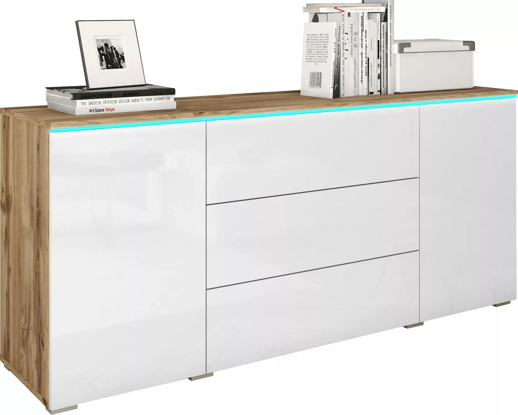 INOSIGN Sideboard "VERA", moderne grifflose Kommode Breite 150 cm, Einlegeb günstig online kaufen