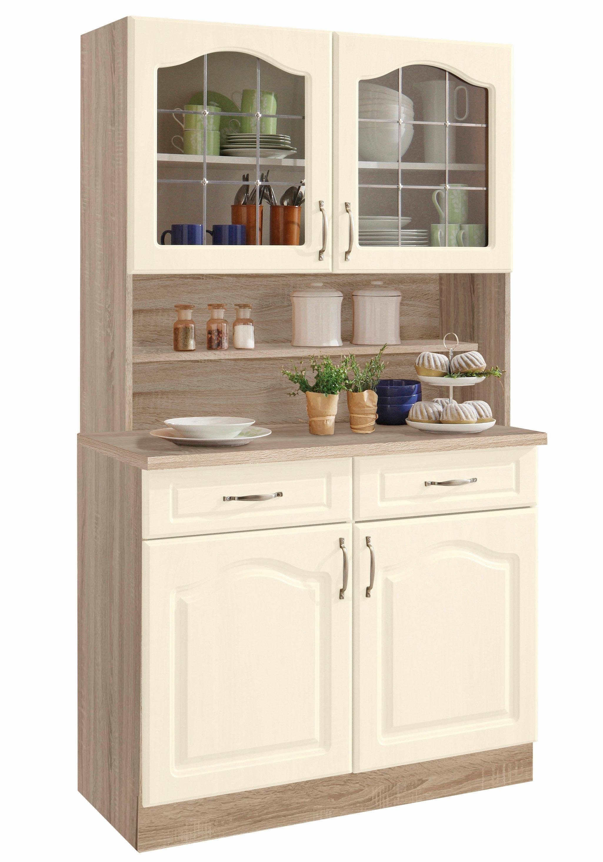 wiho Küchen Küchenbuffet "Linz", 100 cm breit, in Landhaus-Optik günstig online kaufen